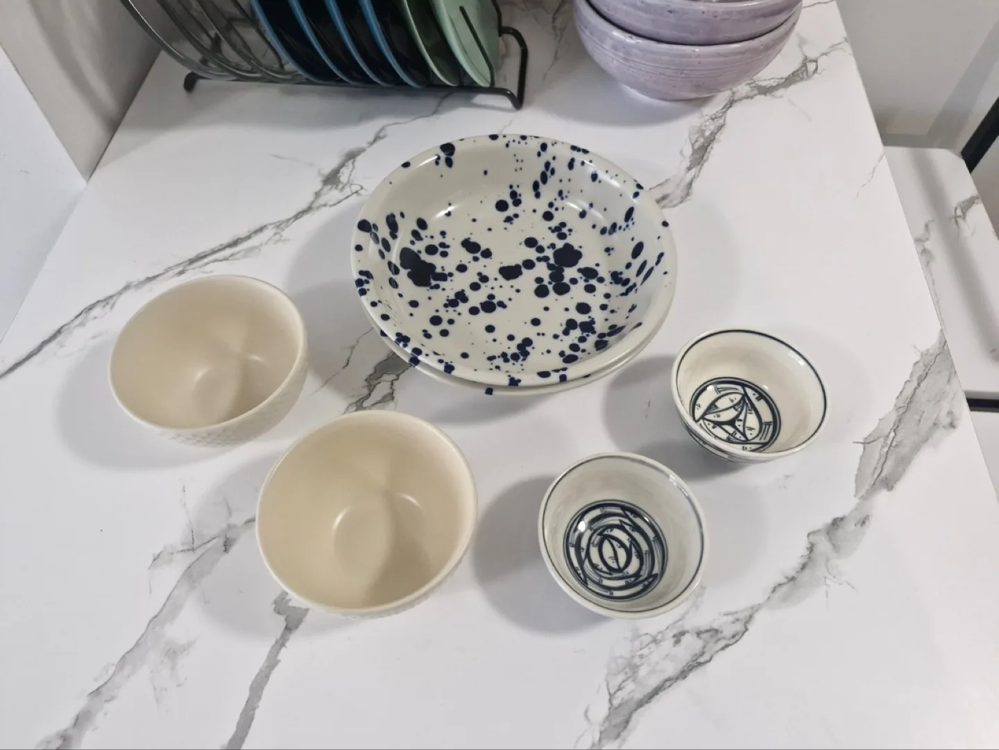 Set of 6 ceramic bowls thumbnail