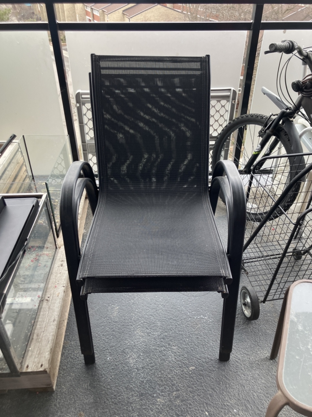 Outdoor Patio Chairs (2) and Side Table Set