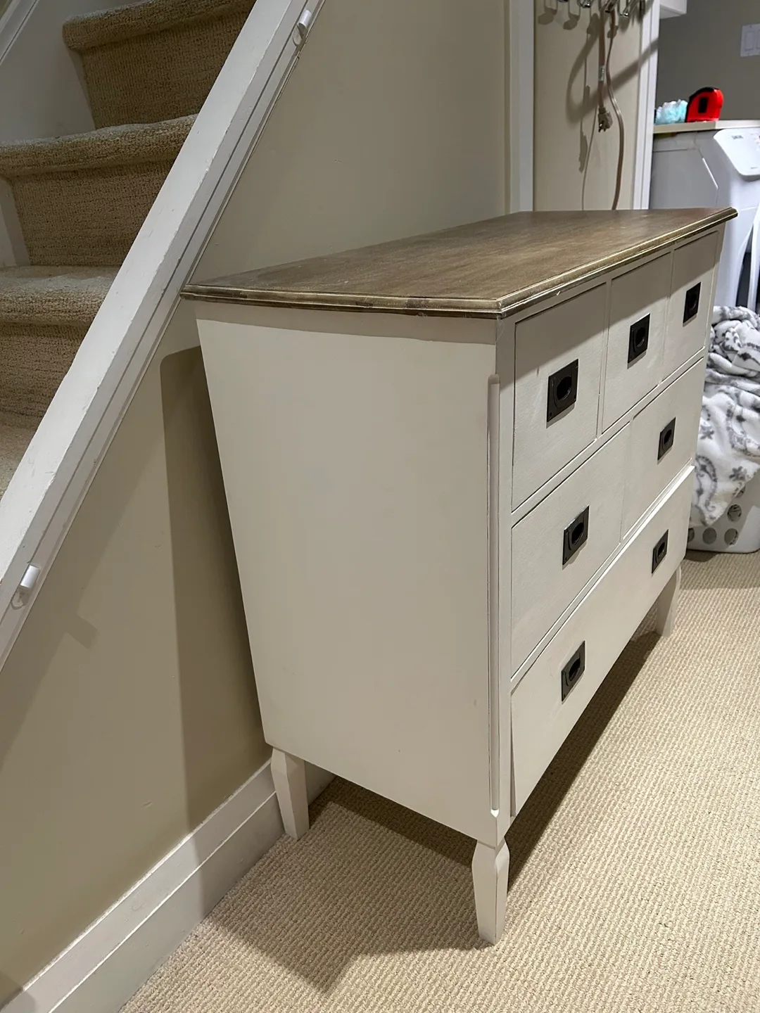 White Wooden 7-Drawer Dresser image indicator(2)