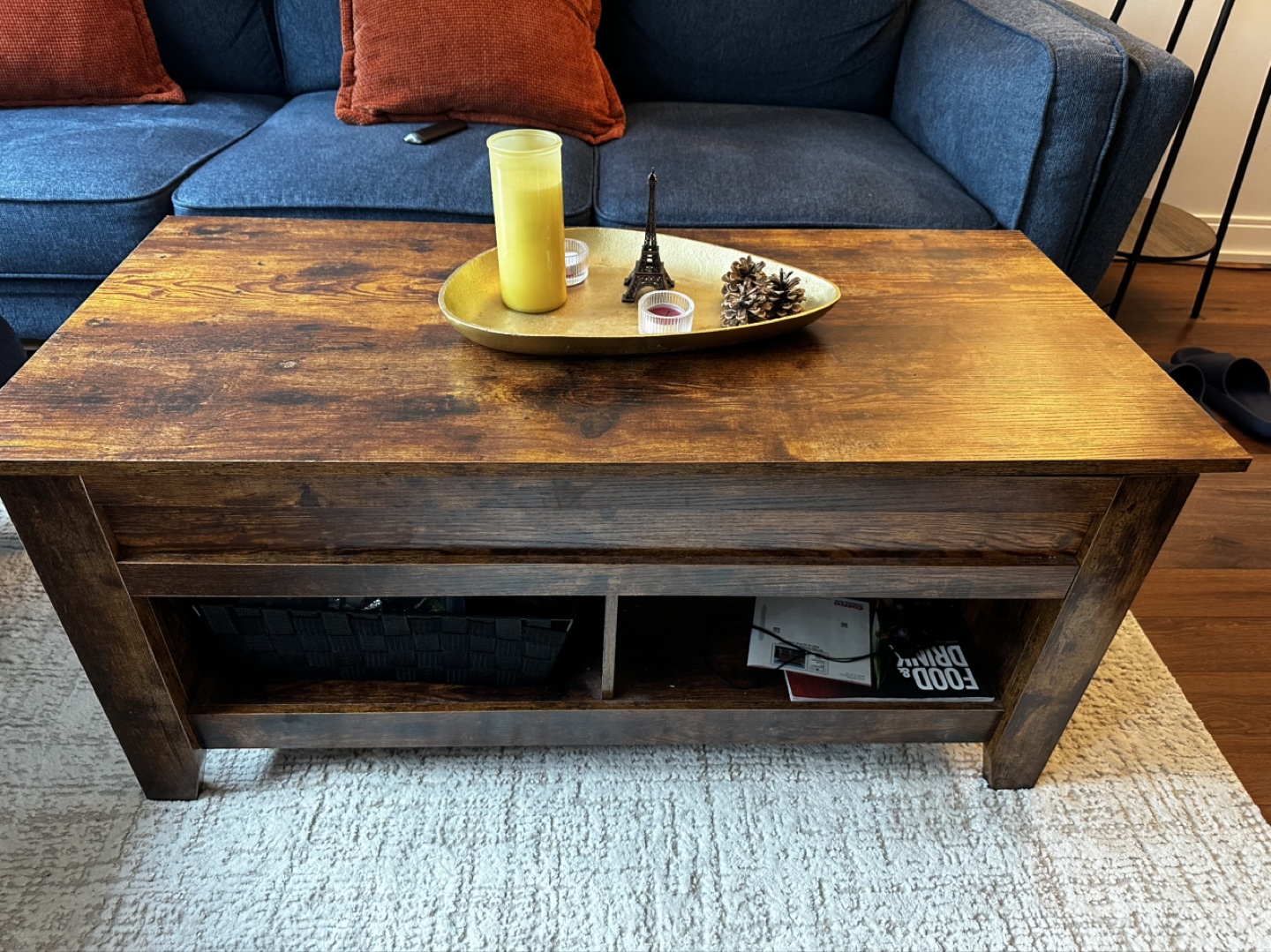 Lift-Top Coffee Table with Storage