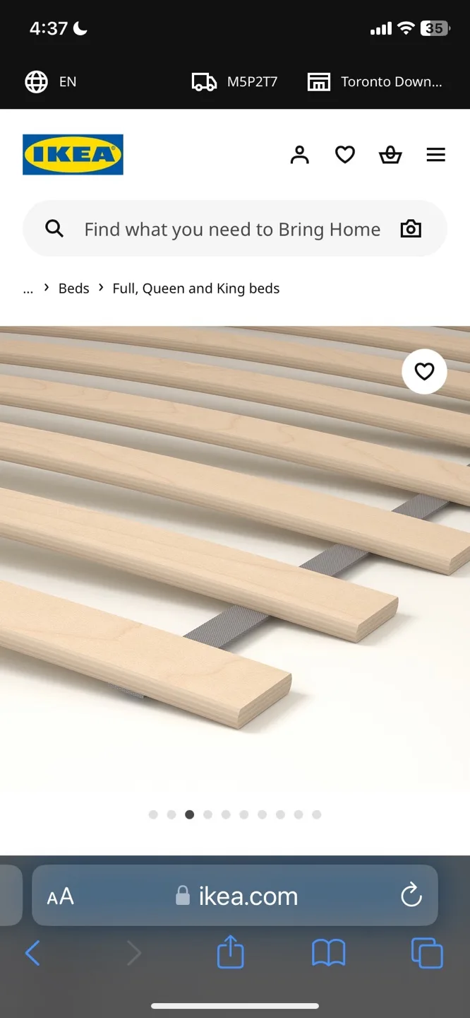 IKEA MALM Queen Bed Frame - White image indicator(4)