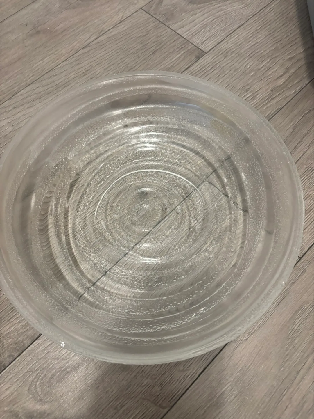 Large Clear Glass Bowl thumbnail