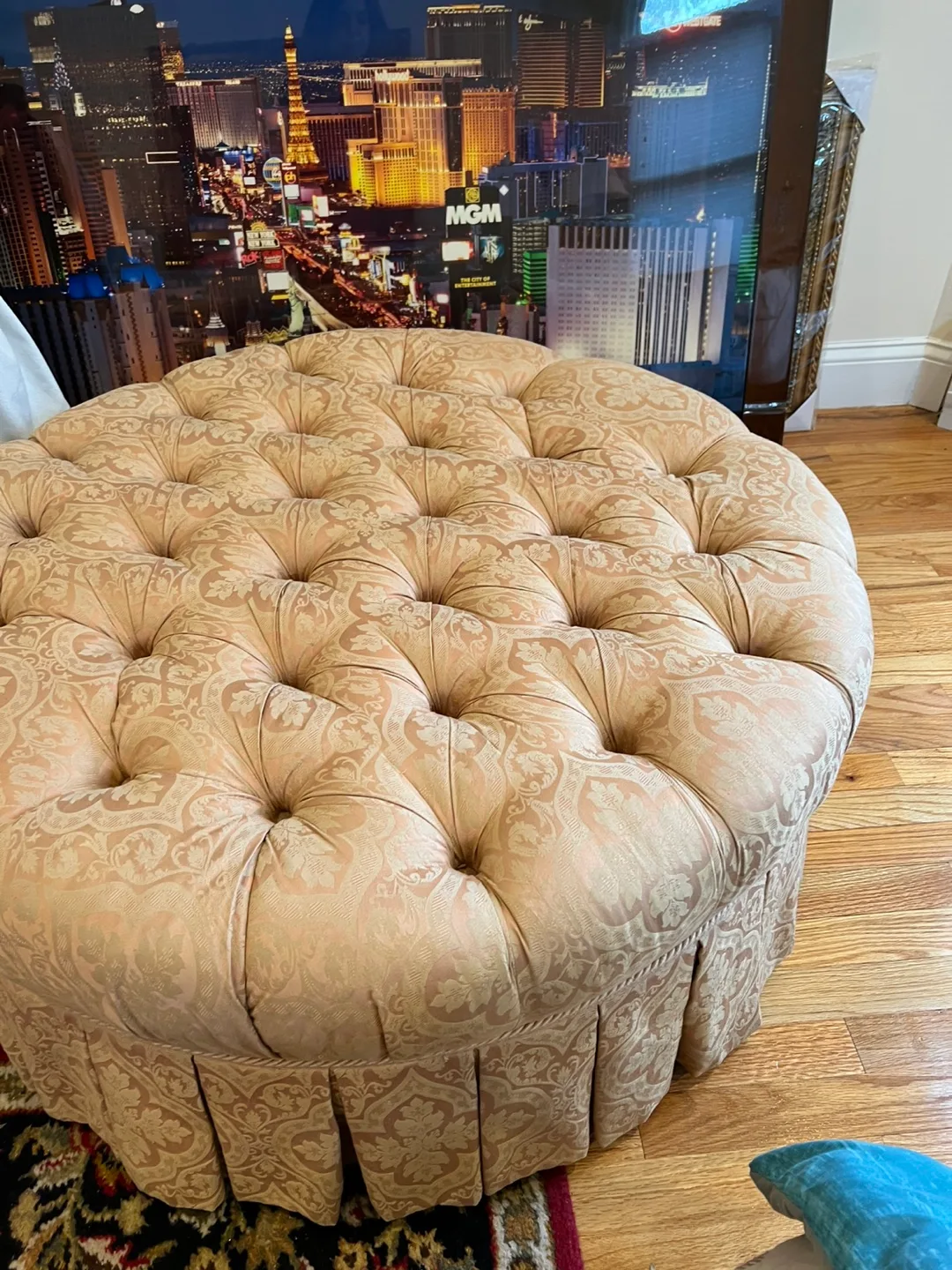 Ornate Gold Framed Oval Mirror & Matching Artwork image indicator(10)