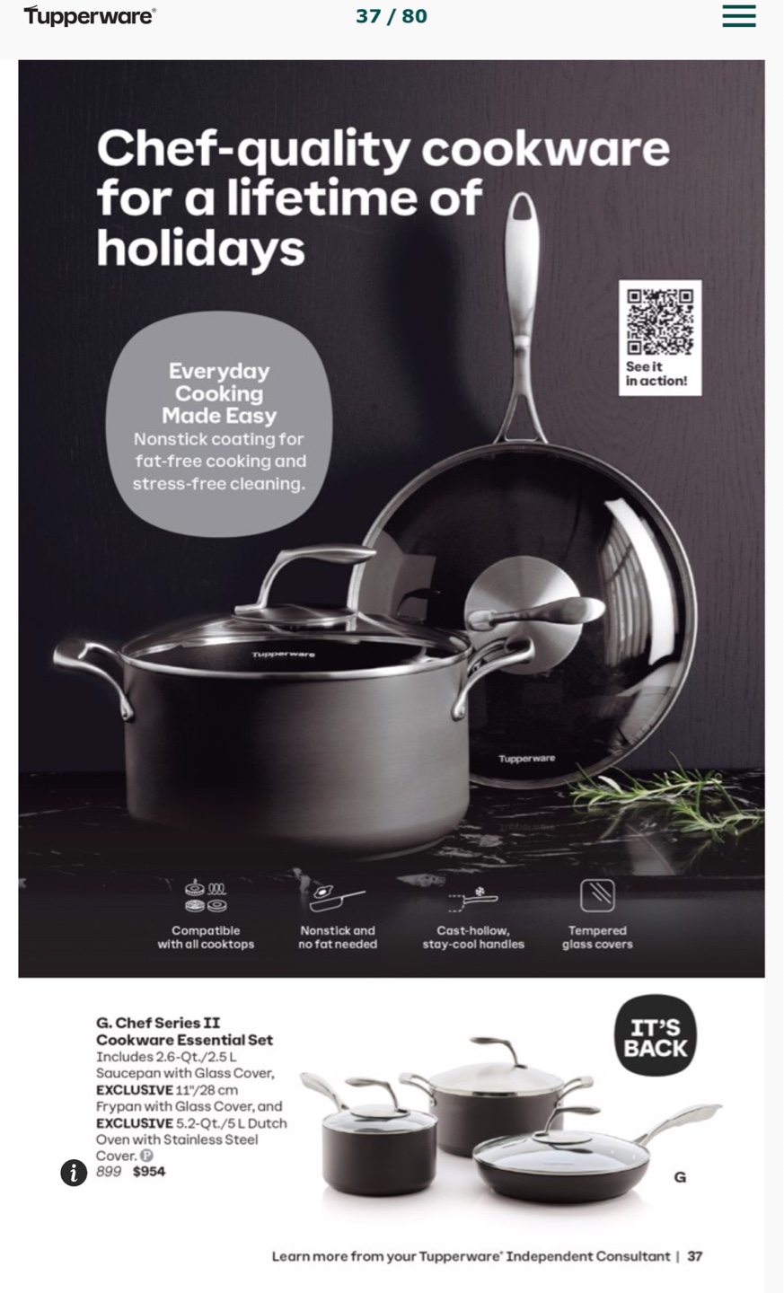 Tupperware Chef Series Cookware Set - photo 3
