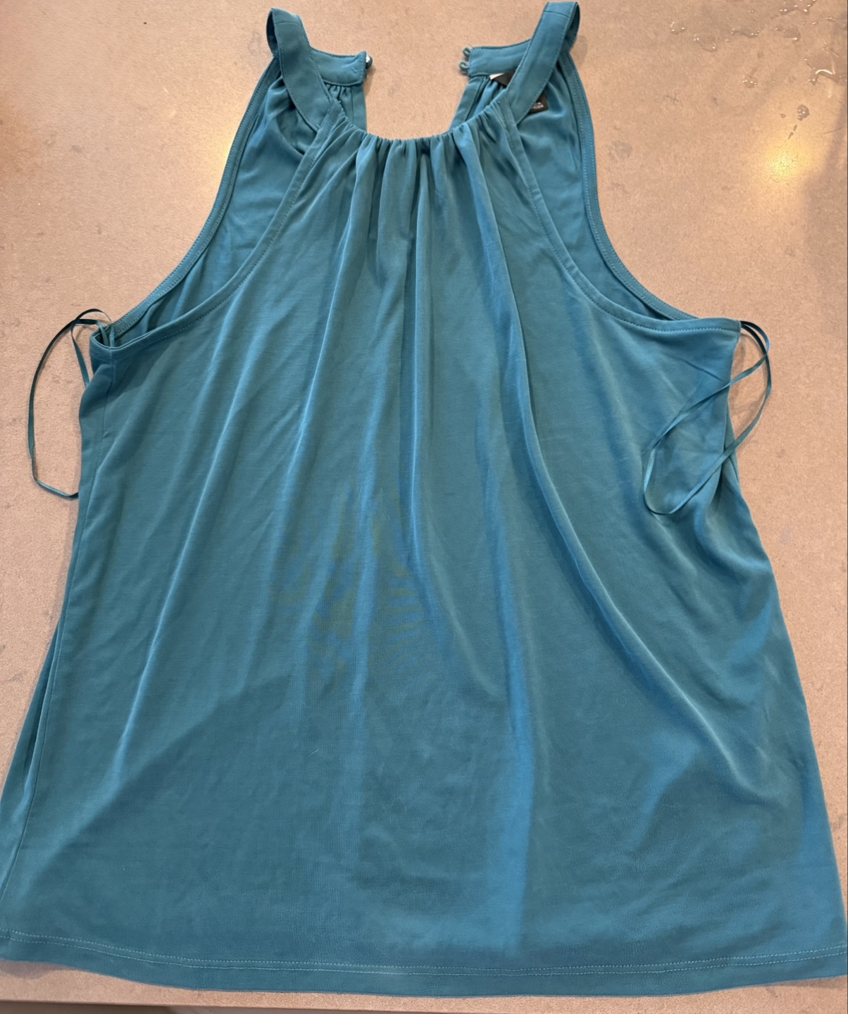Women's Teal Sleeveless Blouse