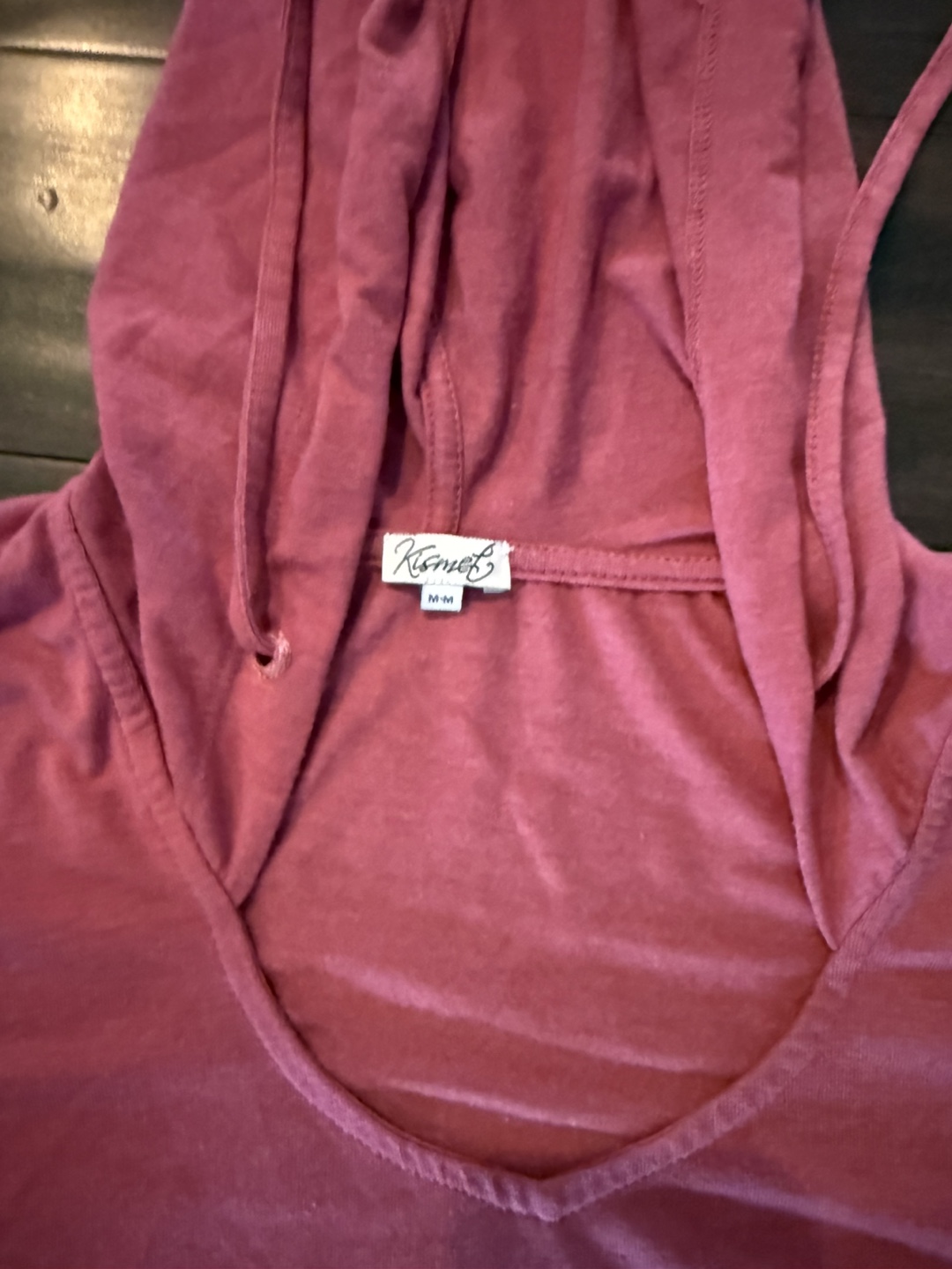 Kismet Women's mauve hooded top, size M - photo 2