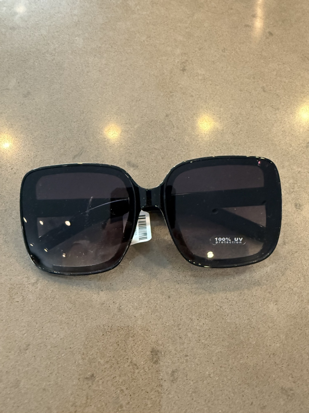 Black Square Sunglasses 100% UV Protection