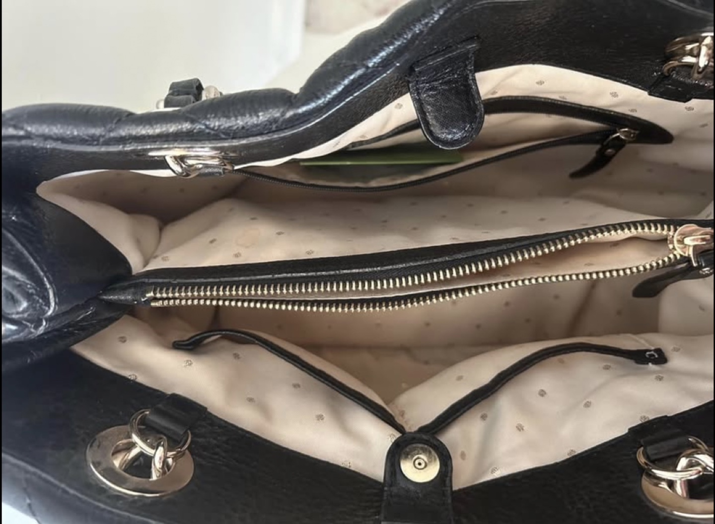 Kate Spade New York Black Quilted Leather Tote Bag - photo 4