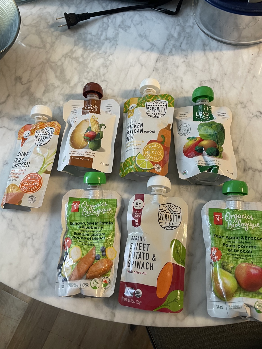 Variety Pack of Organic Baby Food Pouches