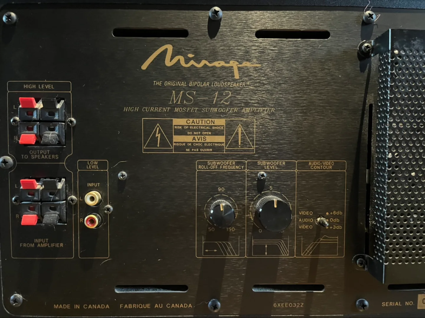 Mirage MS-12 Subwoofer 12inch/400w Peak Power image indicator(5)