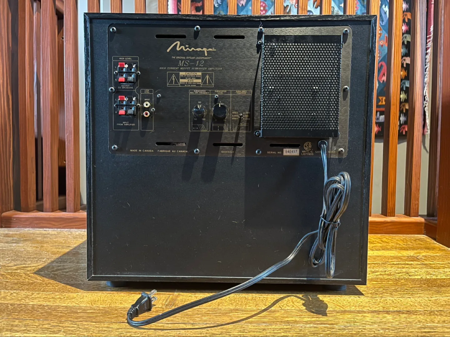 Mirage MS-12 Subwoofer 12inch/400w Peak Power image indicator(4)