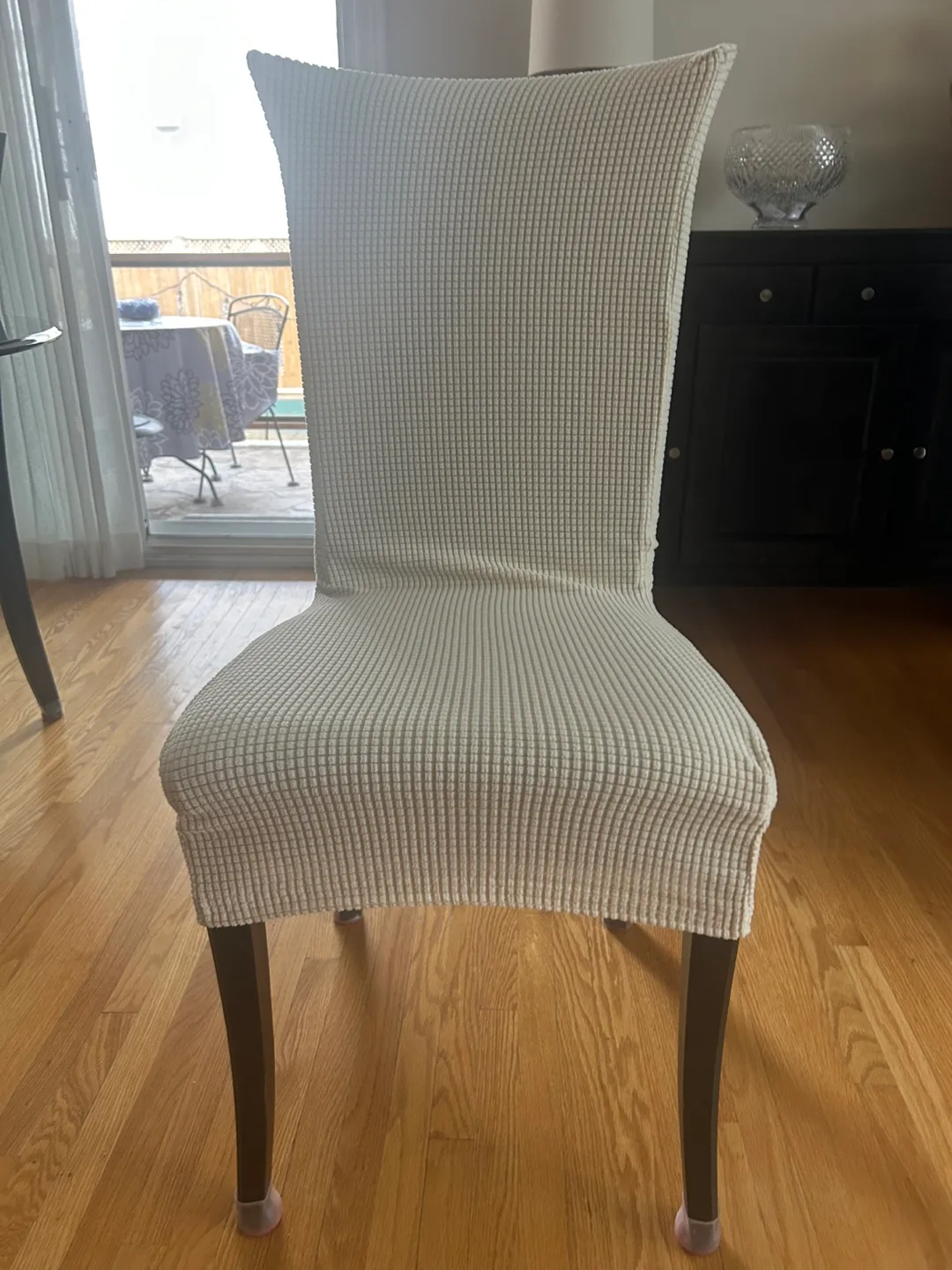 6 Cream-coloured Chair Covers image indicator(2)