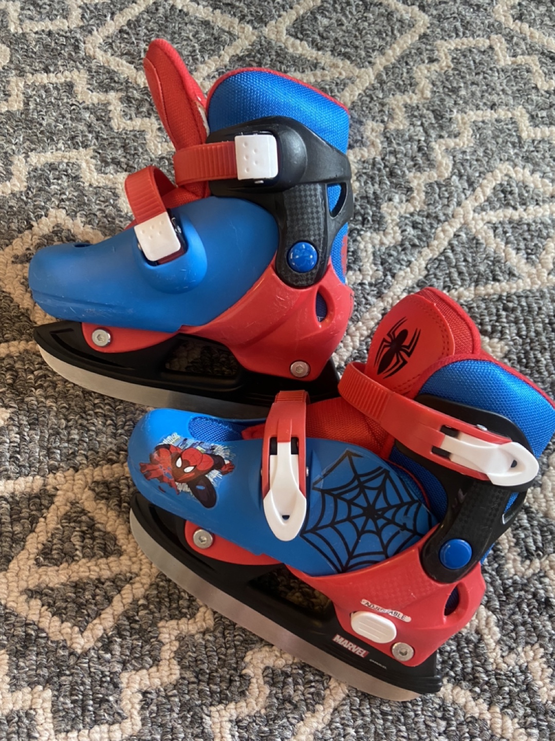 Marvel Spiderman Kids' Ice Skates - Size Y8-Y11