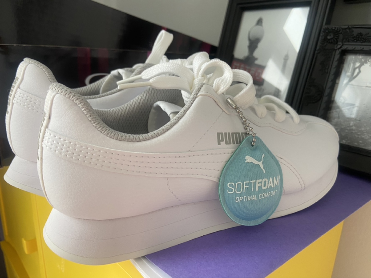 Puma Softfoam White Sneakers - Women's Size 6