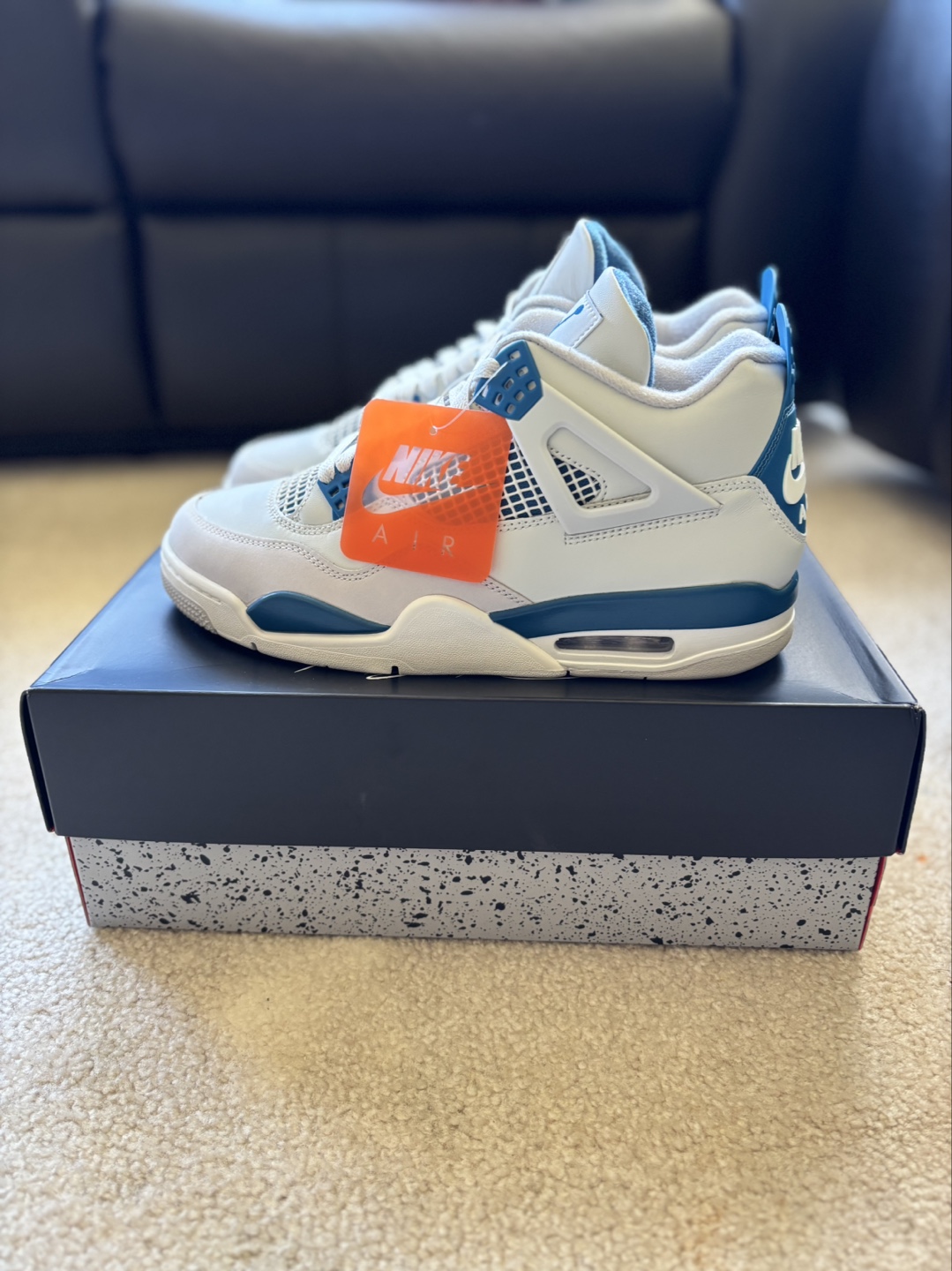 Air Jordan 4 Retro 'Military Blue' Size 10 - photo 3