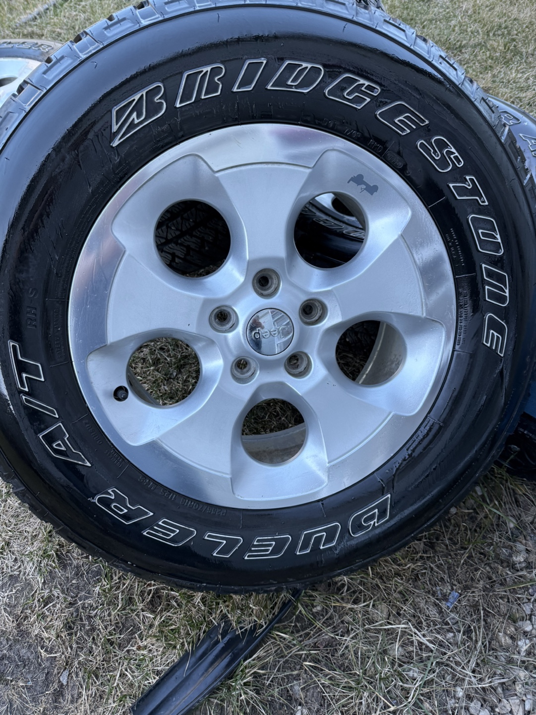 Jeep Wrangler 18" Wheels and Bridgestone Dueler AT Tires