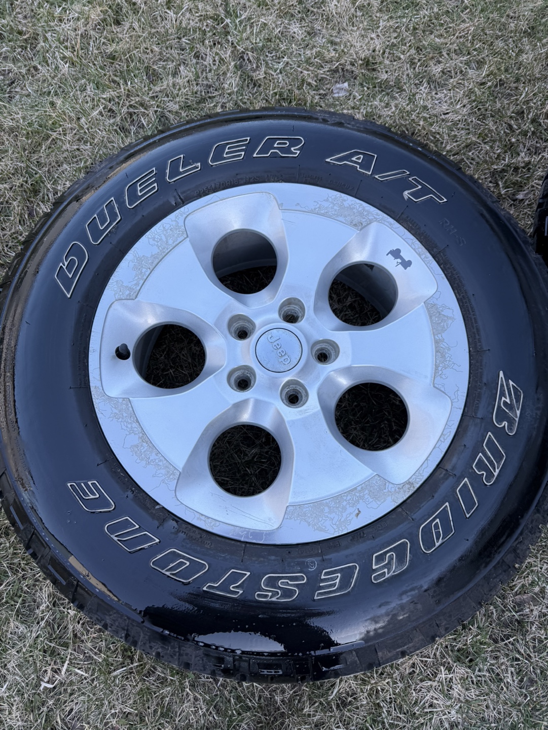 Jeep Wrangler 18" Wheels and Bridgestone Dueler AT Tires - photo 4