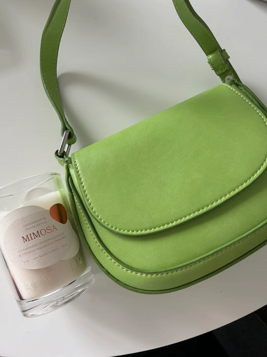 MANGO Green Shoulder Bag image indicator(2)