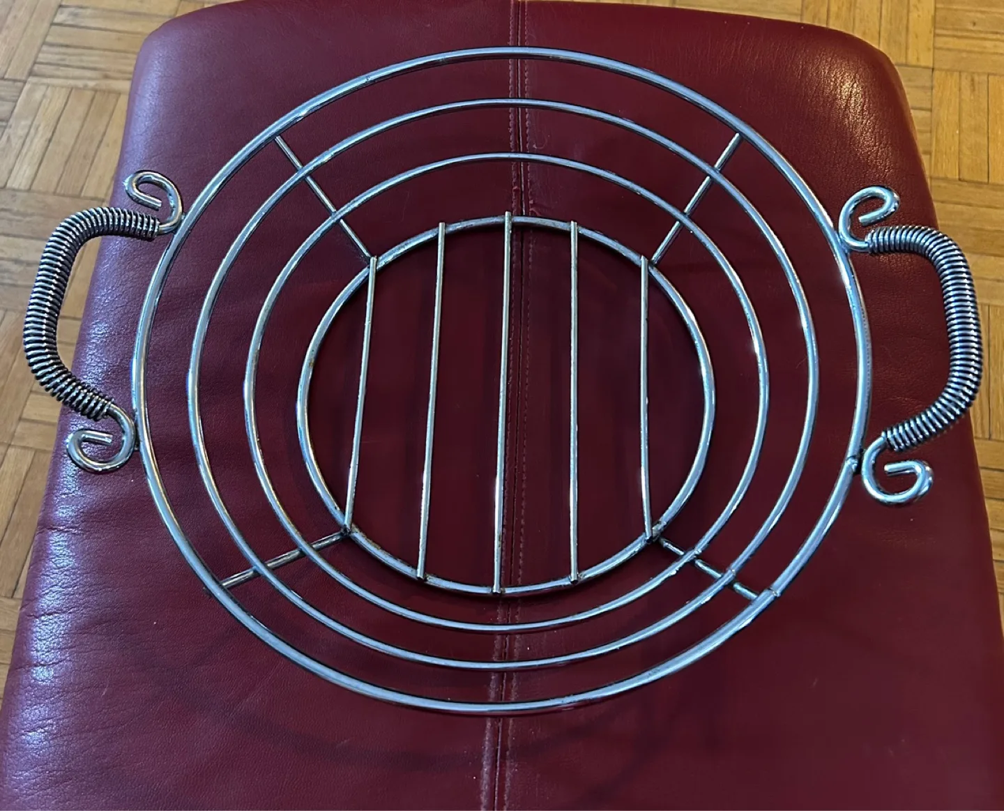 Stainless Wire Basket with Spring Handles thumbnail