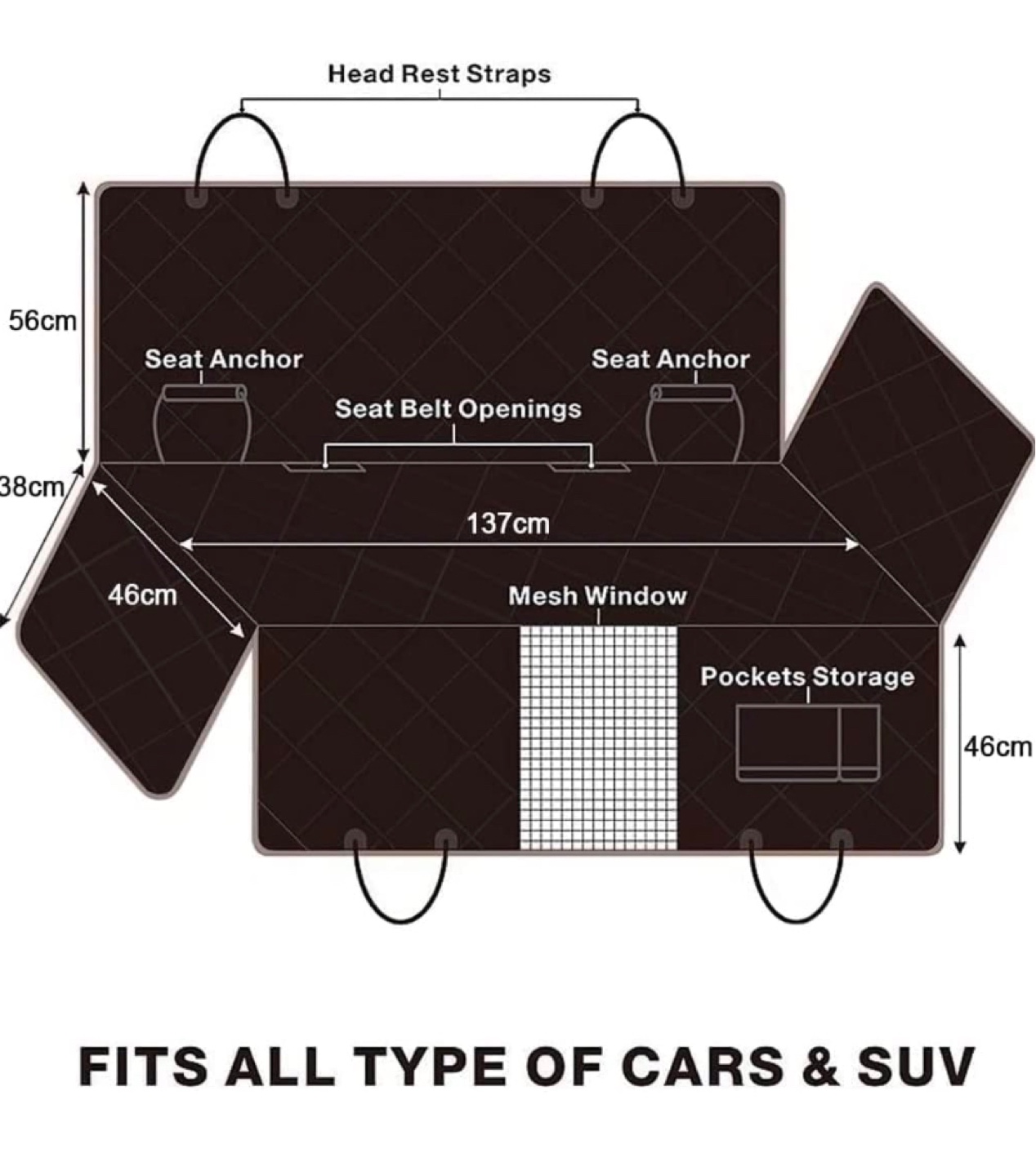 HoneyGauridan pet seat cover for vehicles - photo 3