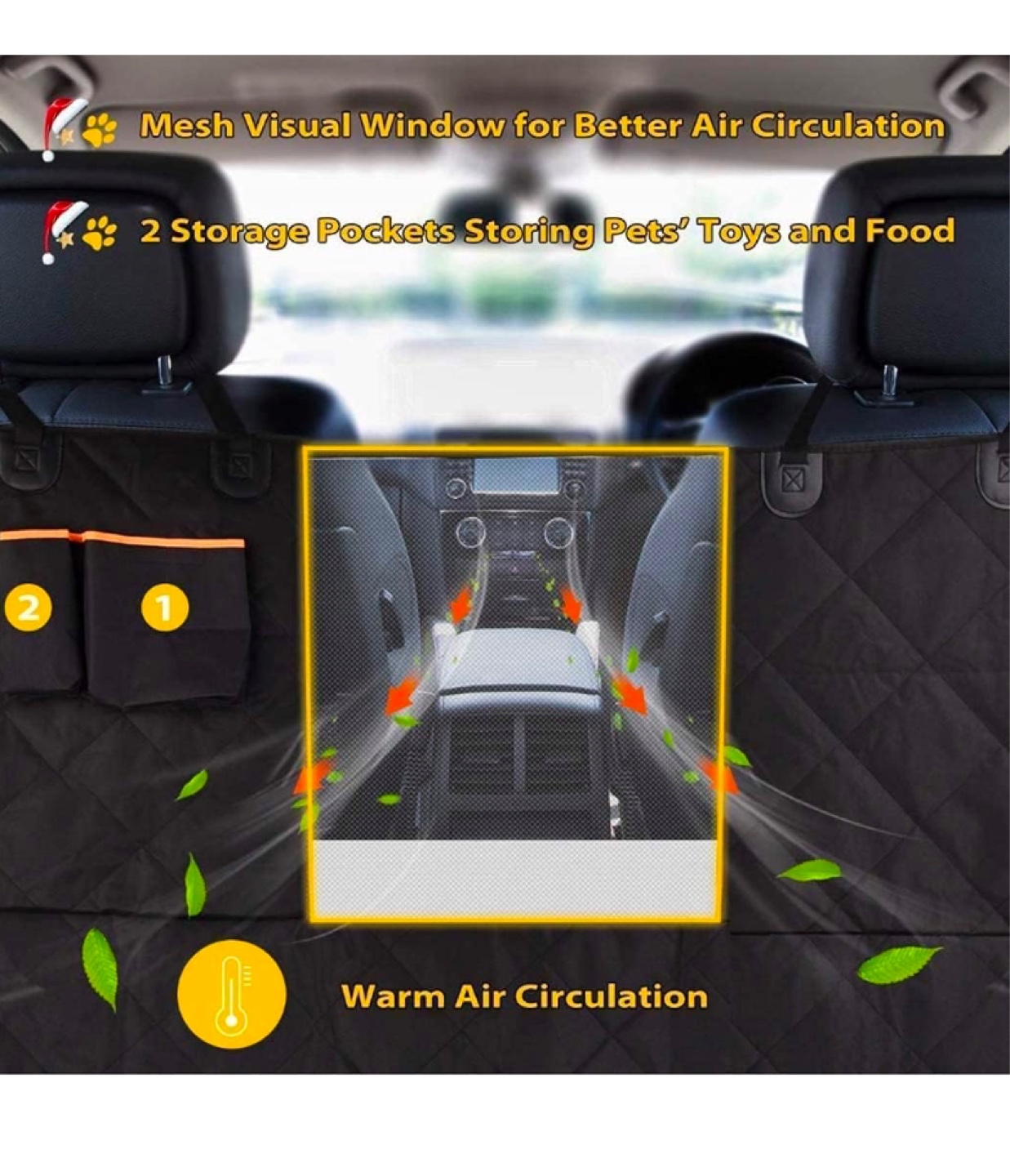 HoneyGauridan pet seat cover for vehicles - photo 2