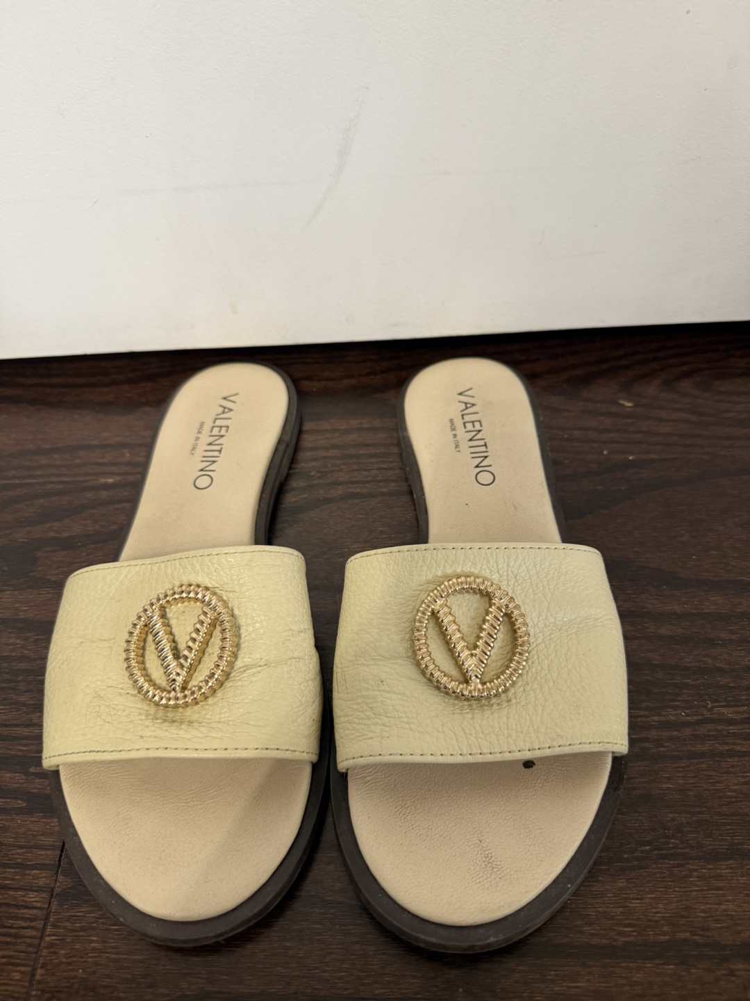 Valentino  Leather Slides