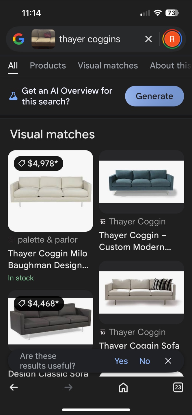 Mid-Century Modern Three-Seater Sofa - photo 3