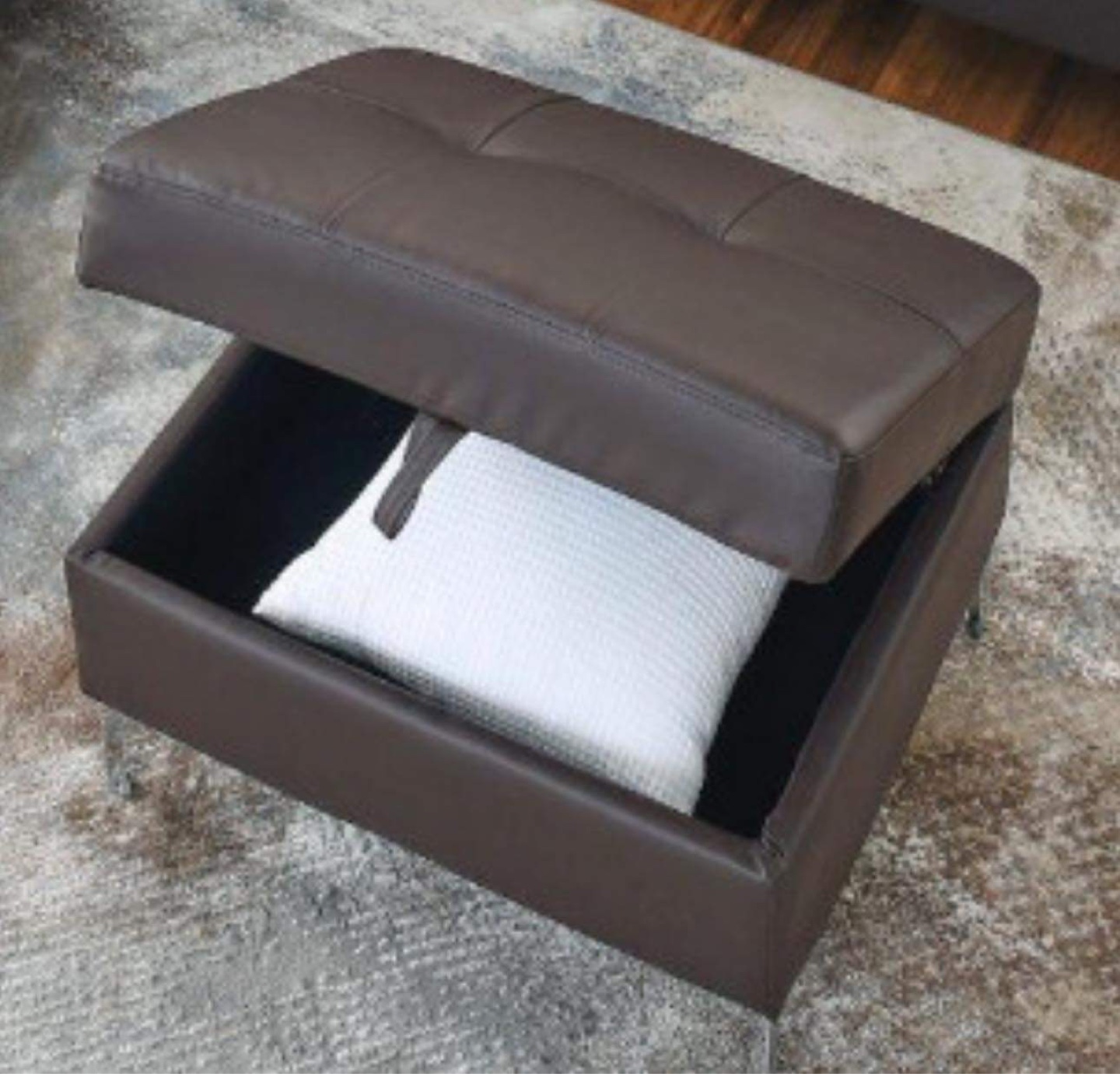 Reversible sectional sofa with ottoman - photo 4