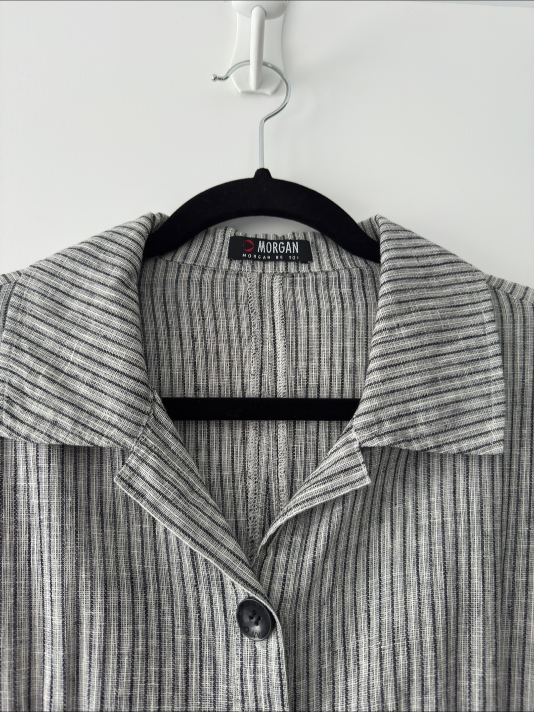 Morgan de Toi Striped Button-Down Mini Dress - photo 2