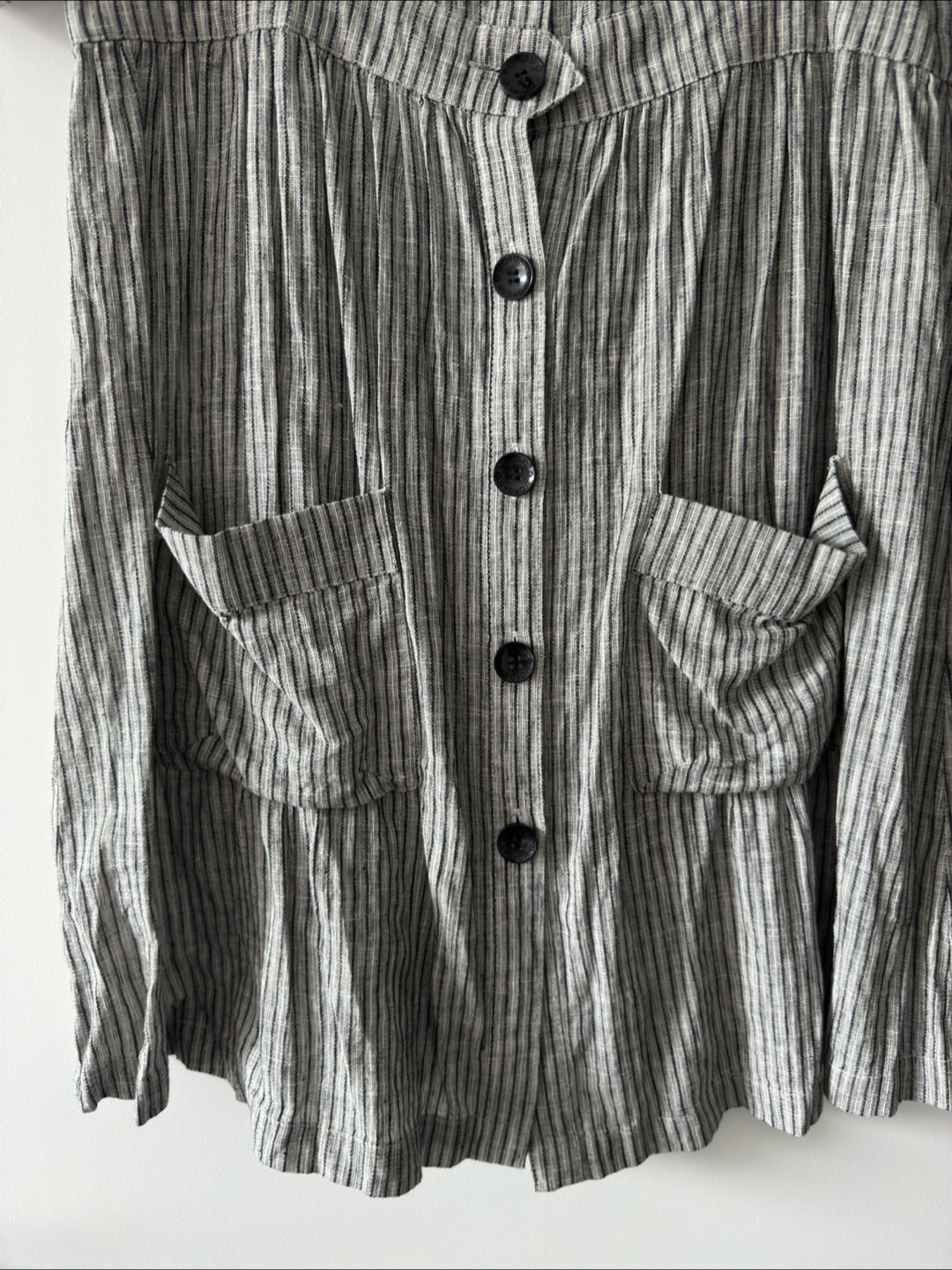 Morgan de Toi Striped Button-Down Mini Dress - photo 4