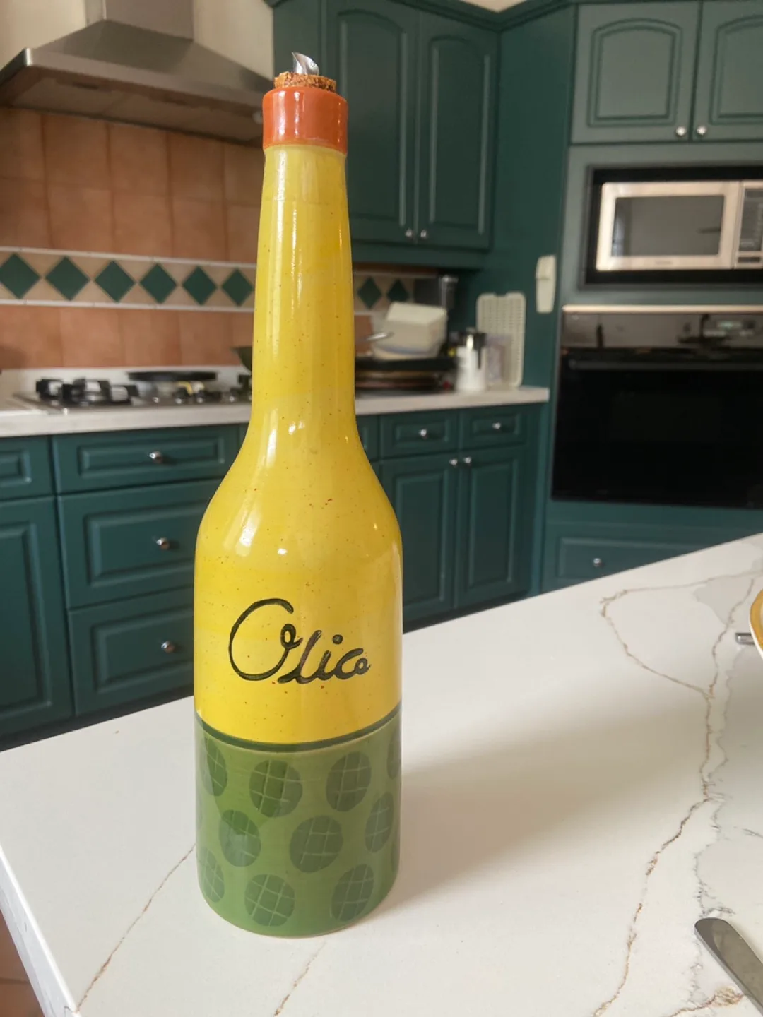 Vintage Italian Olive Oil Bottle thumbnail