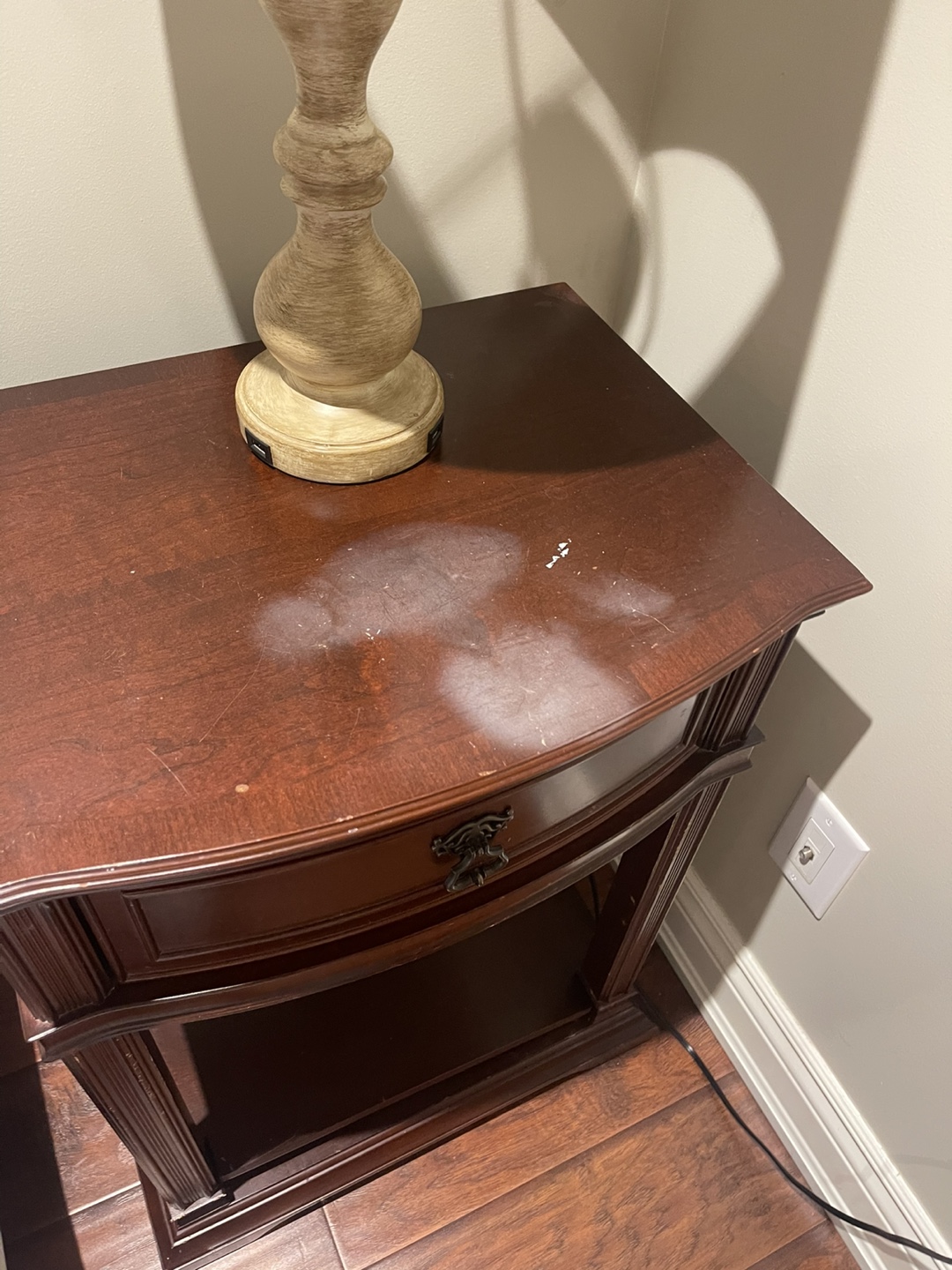 Bombay Dark Brown Wooden Nightstands with One Drawer - photo 4