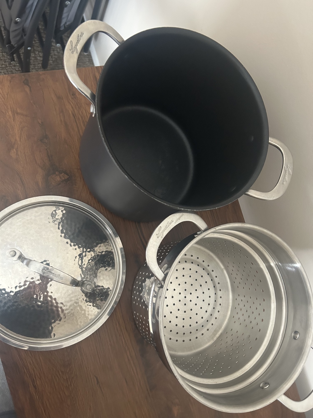 Lagostina Pot with Lid and Steamer - photo 3