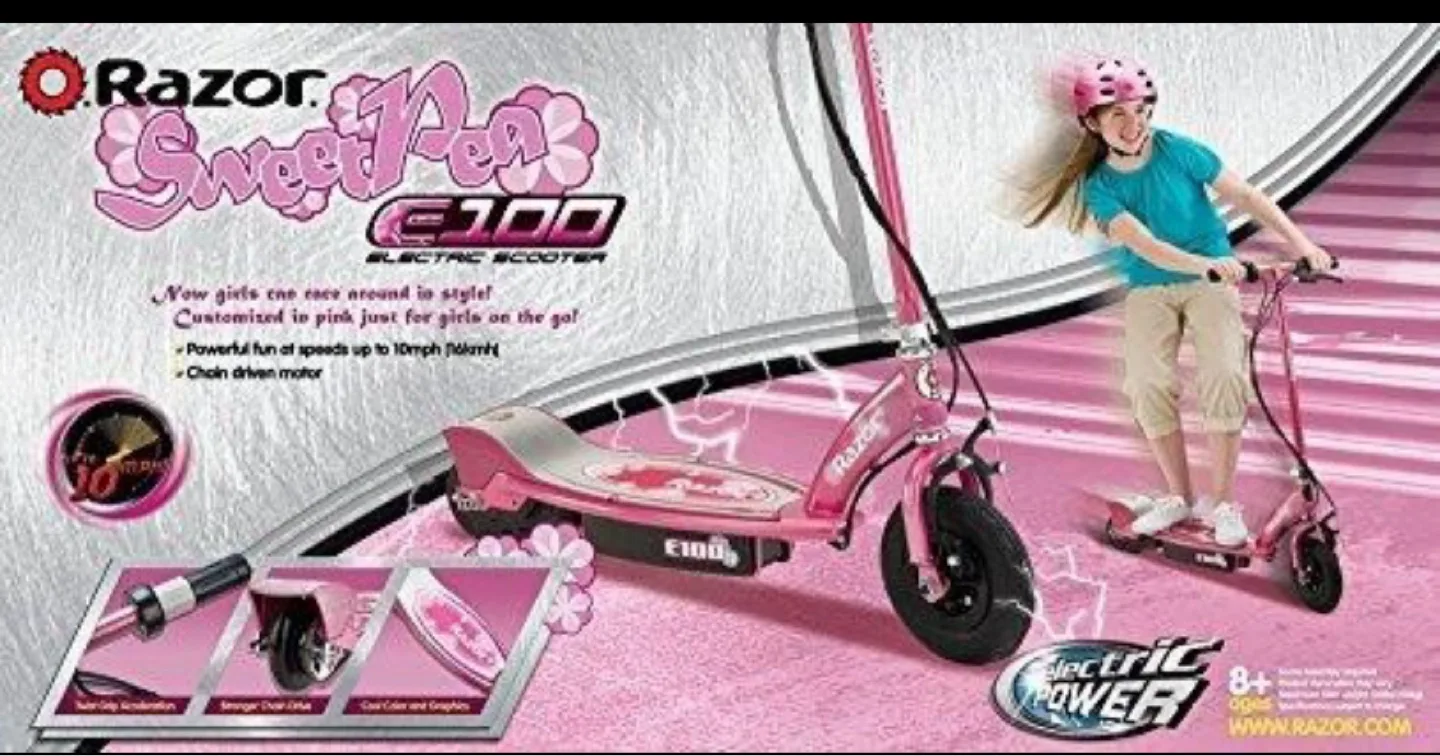 Razor Sweet Pea E100 Electric Scooter - Pea thumbnail