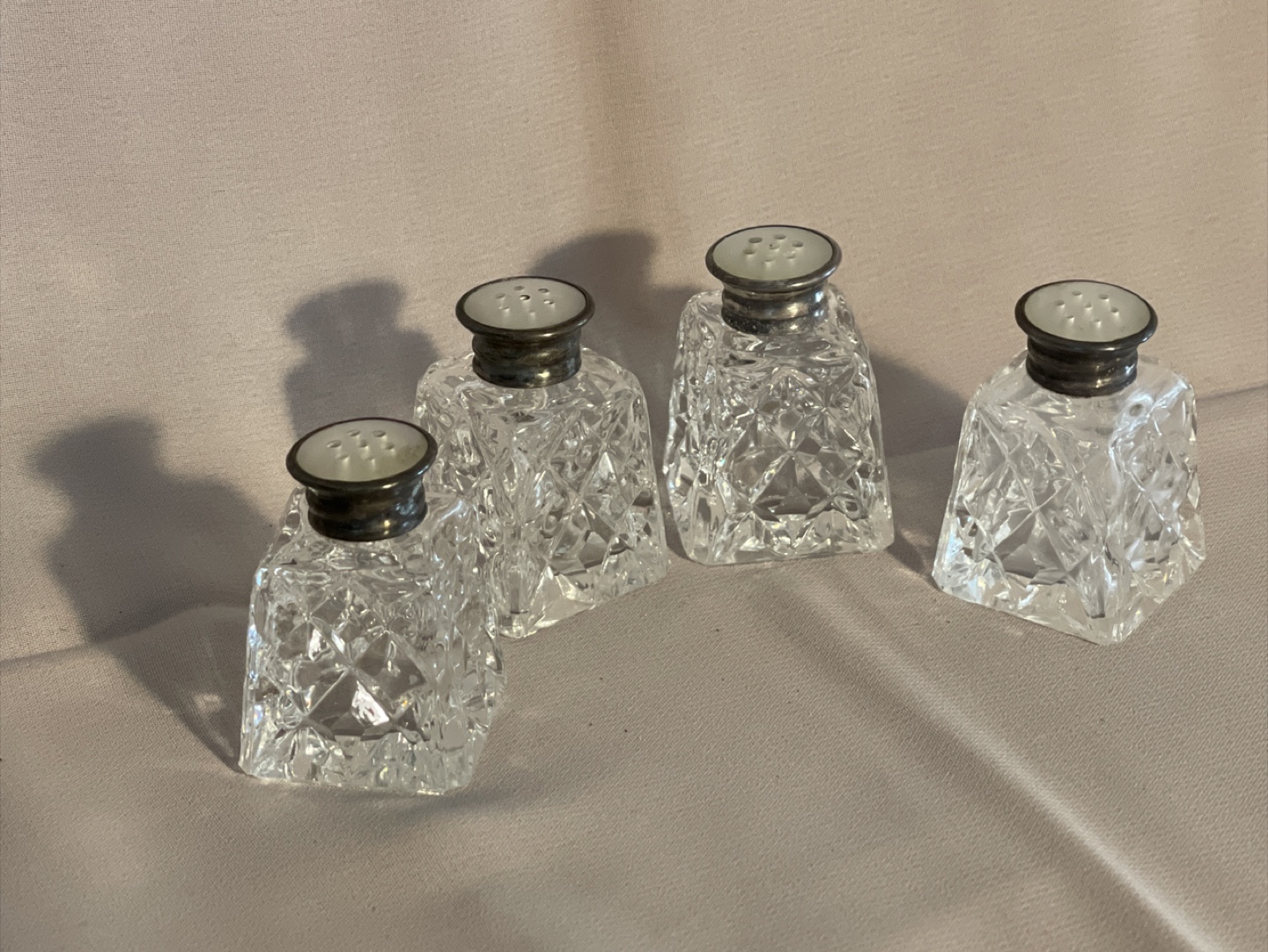 Vintage Birks Crystal Salt and Pepper Shakers - photo 2