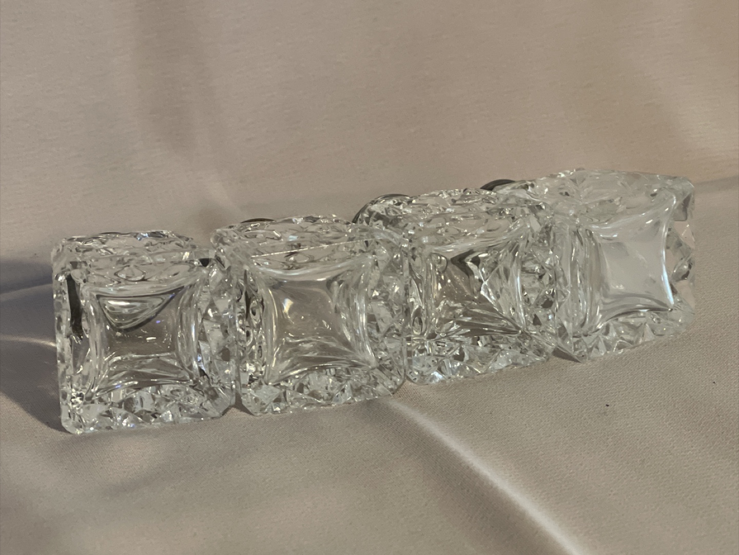 Vintage Birks Crystal Salt and Pepper Shakers - photo 3