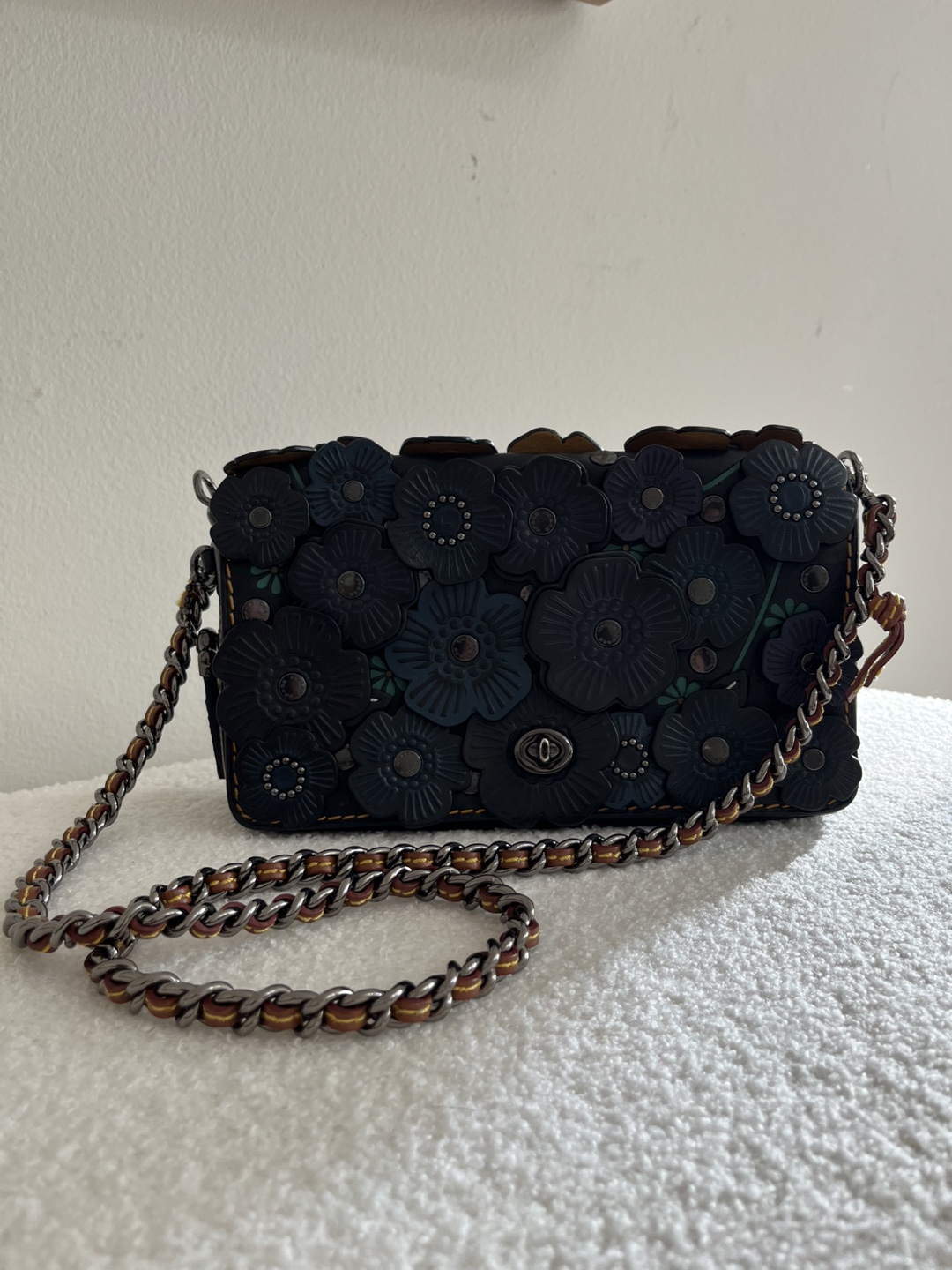 Coach Floral Leather Crossbody Bag