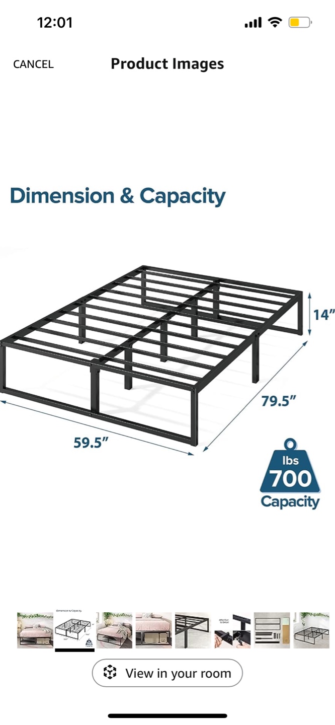 Best Queen Size Metal Platform Bed Frame - Modern Style - photo 2