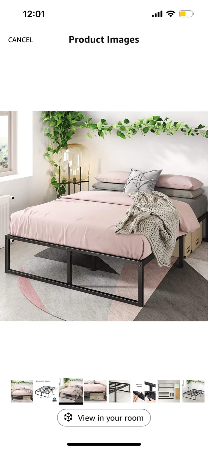 Best Queen Size Metal Platform Bed Frame - Modern Style image indicator(4)