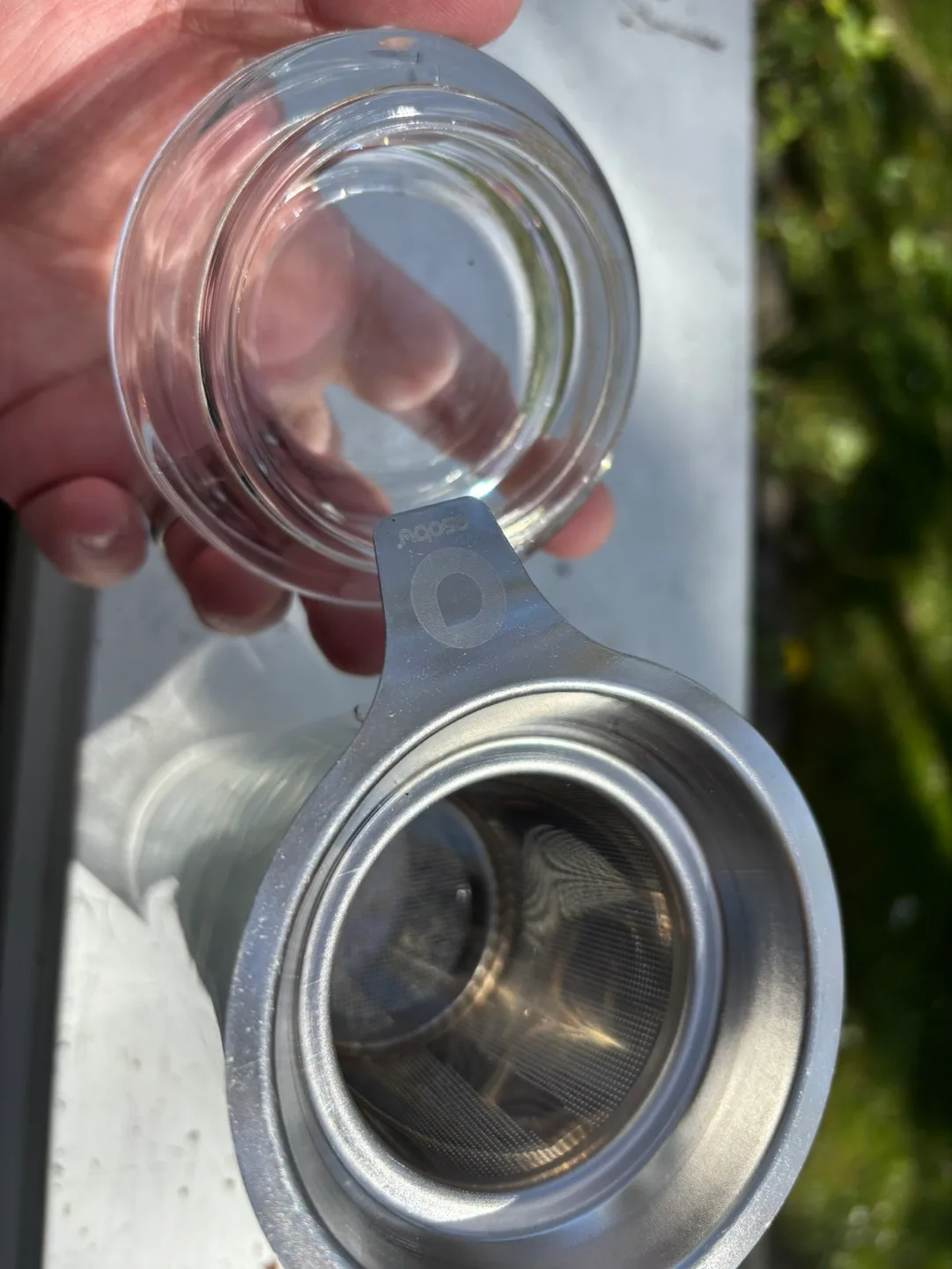 Glass Tea Infuser with Stainless Steel Filter image indicator(4)