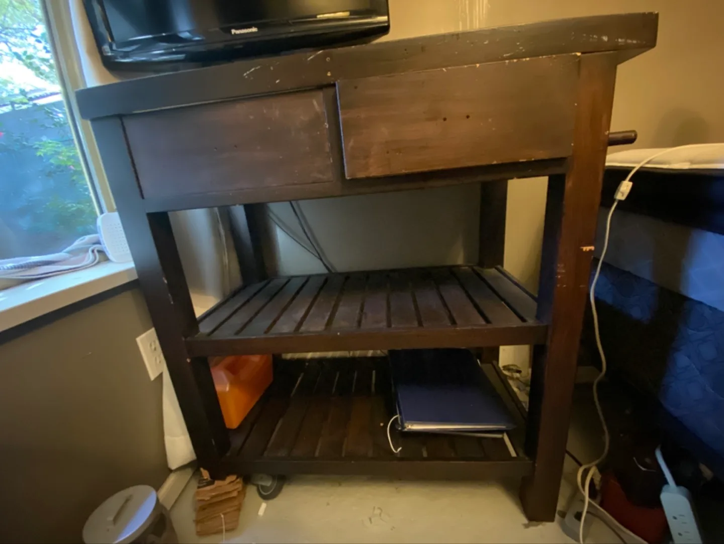 FREE Kitchen/Bar Cart with Drawers and Shelves image indicator(2)