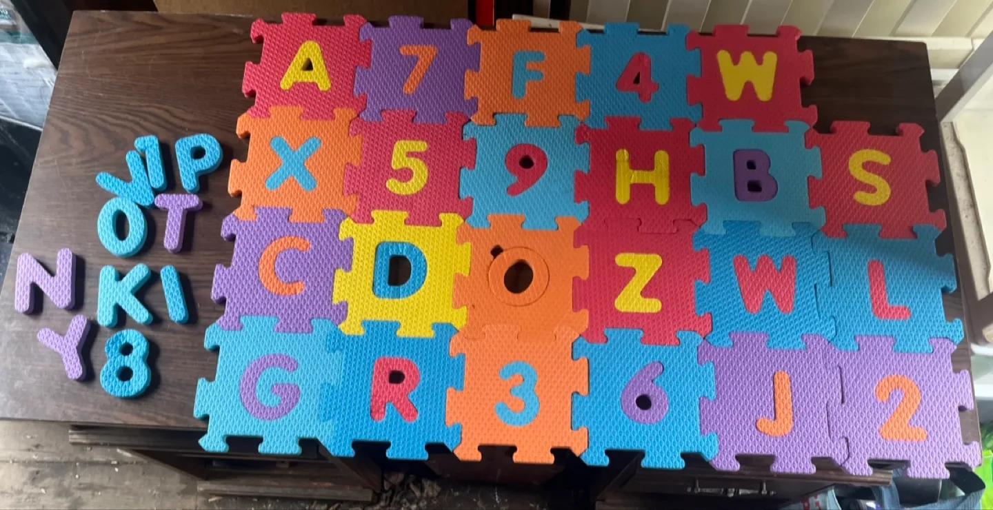 Alphabet and Number Foam Puzzle Mat thumbnail