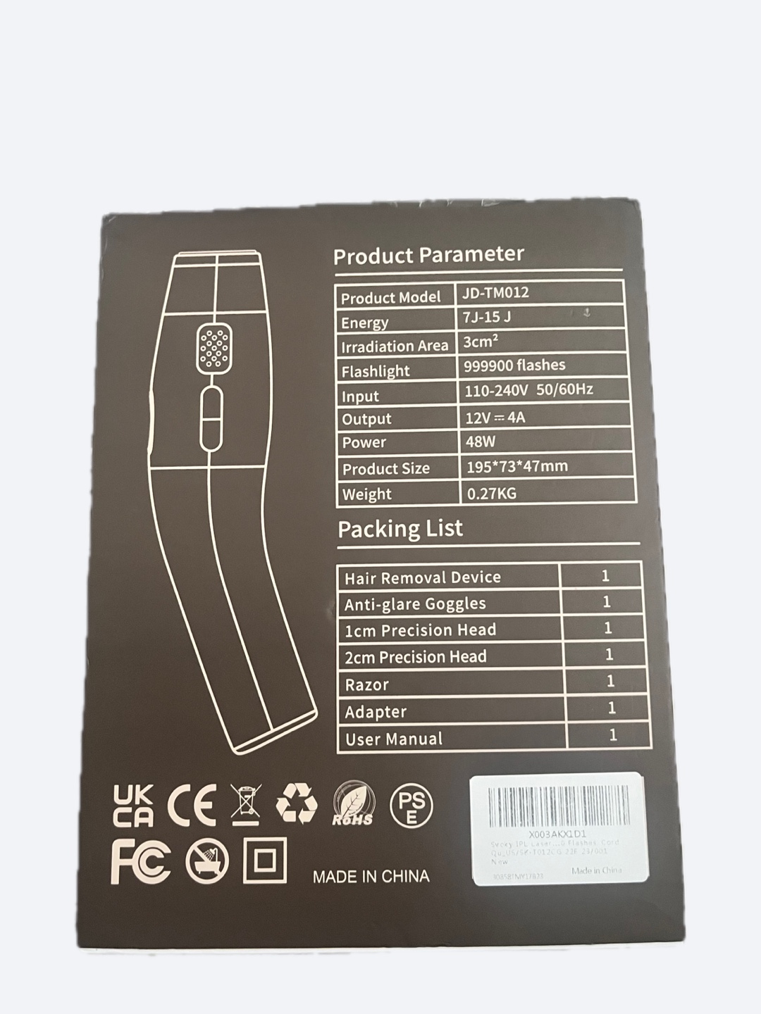Svoky JD-TM012 IPL Hair Removal Handset - photo 3