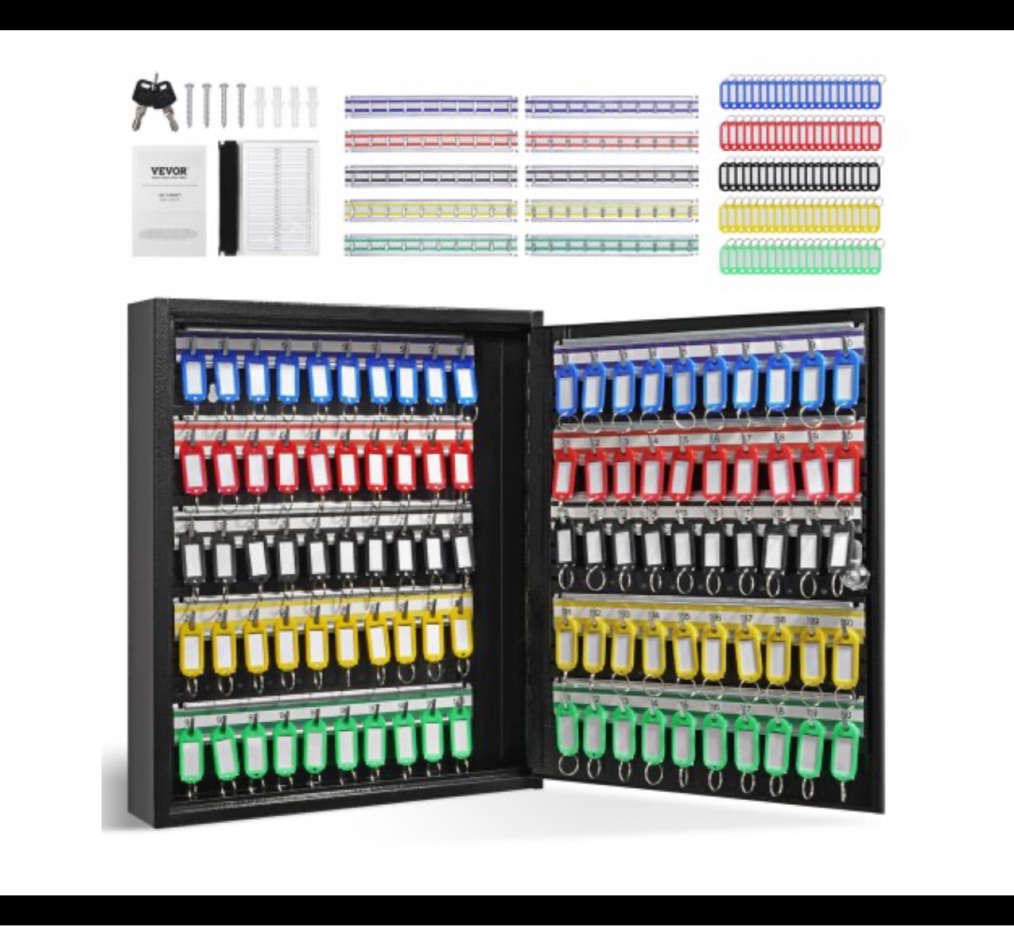 VEVOR 100-Position Key Cabinet with Secure Lock