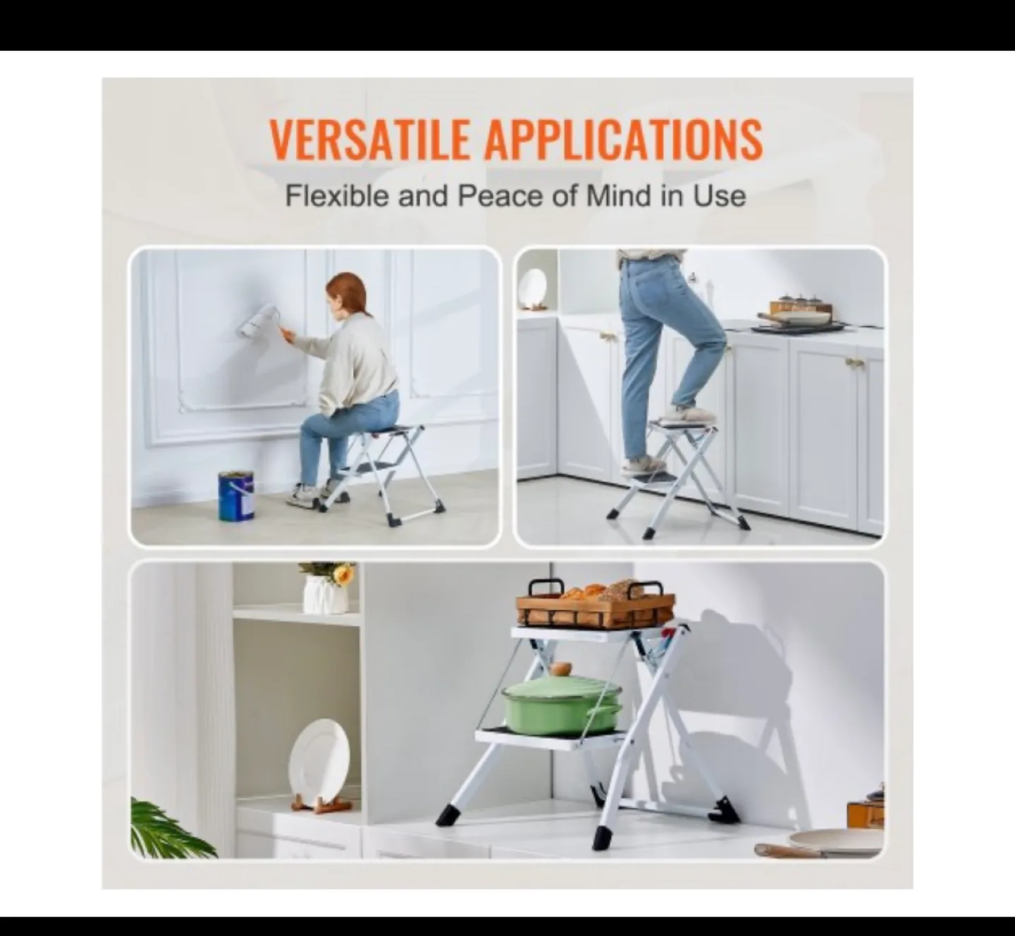 Vevor Foldable Two-Step Steel Step Stool - WK2031 image indicator(2)