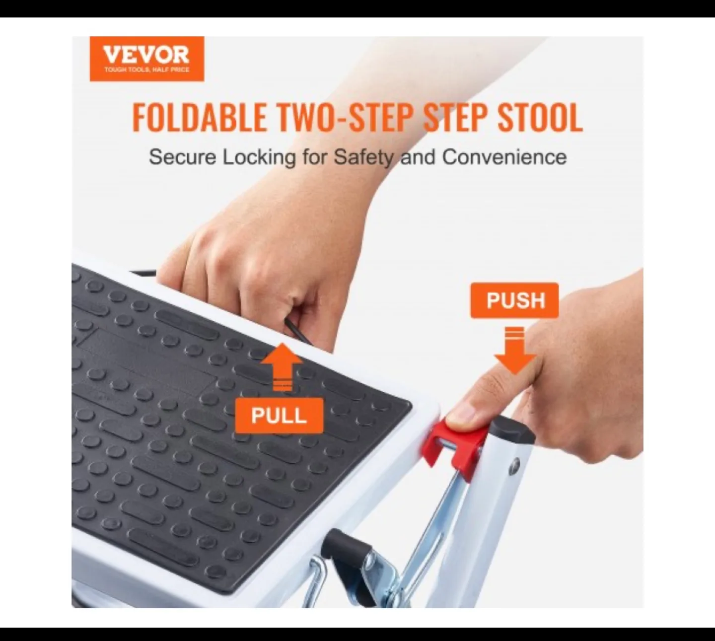 Vevor Foldable Two-Step Steel Step Stool - WK2031 image indicator(5)