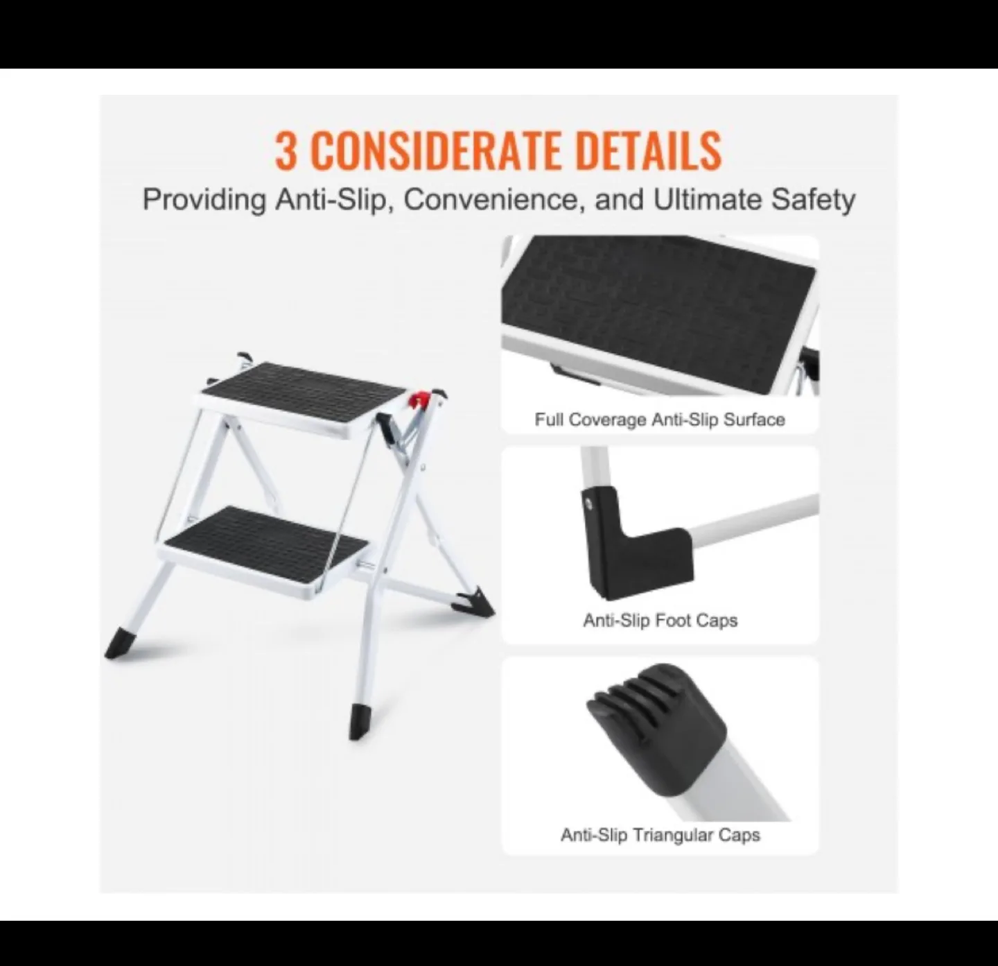 Vevor Foldable Two-Step Steel Step Stool - WK2031 image indicator(3)