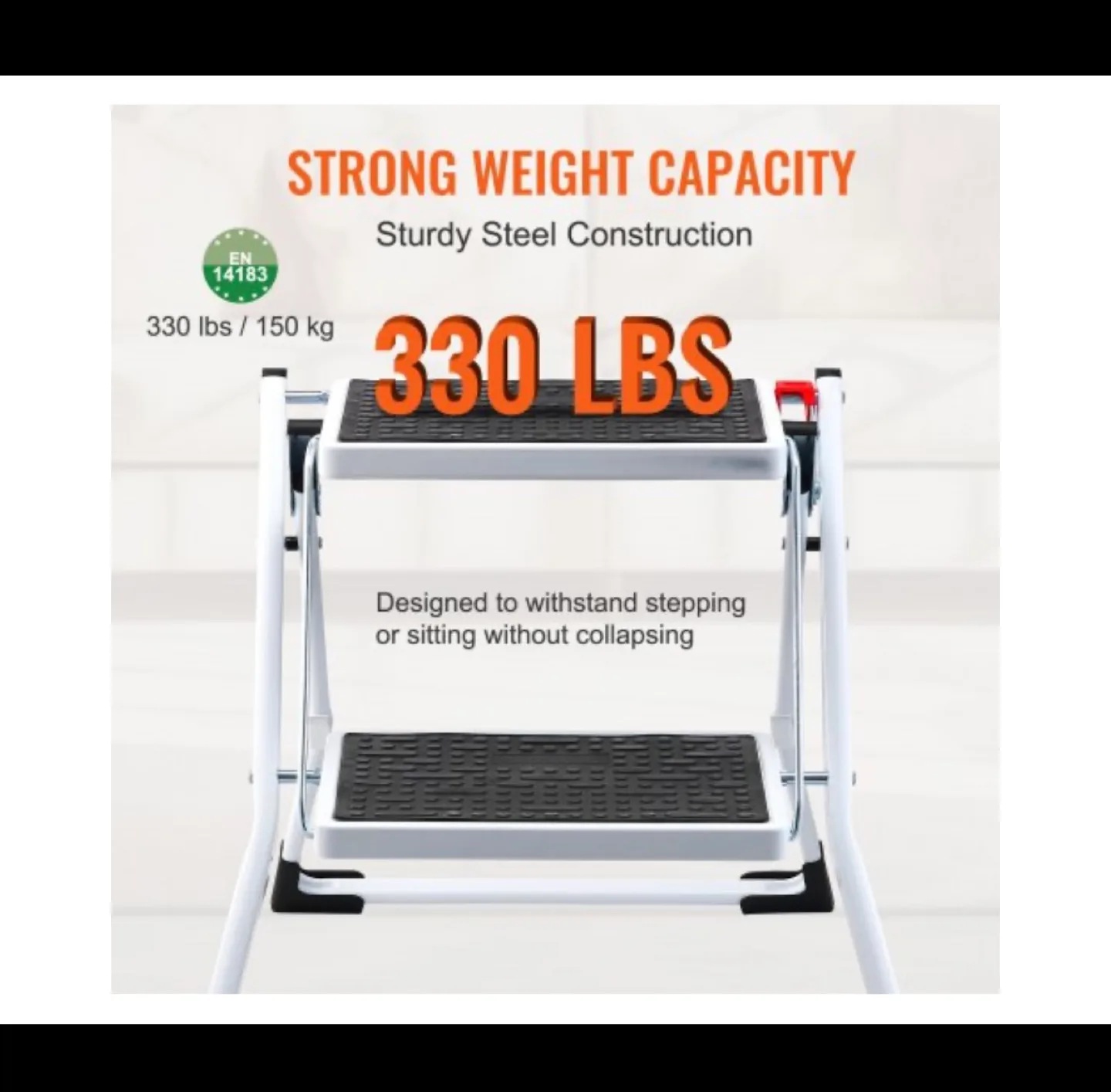 Vevor Foldable Two-Step Steel Step Stool - WK2031 image indicator(6)