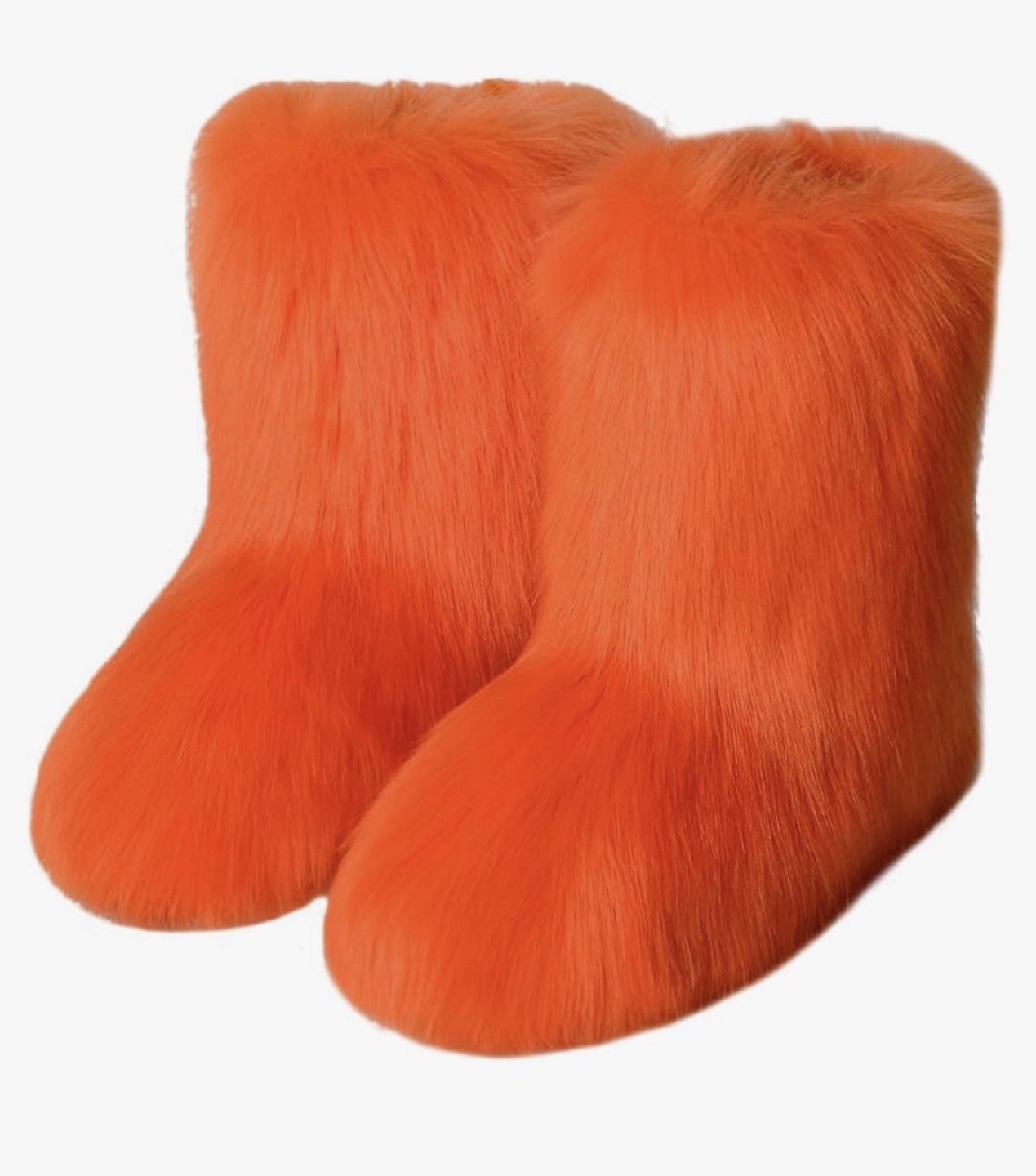 #freecycle Valpeak Women's Orange Fur Slides Slippers
