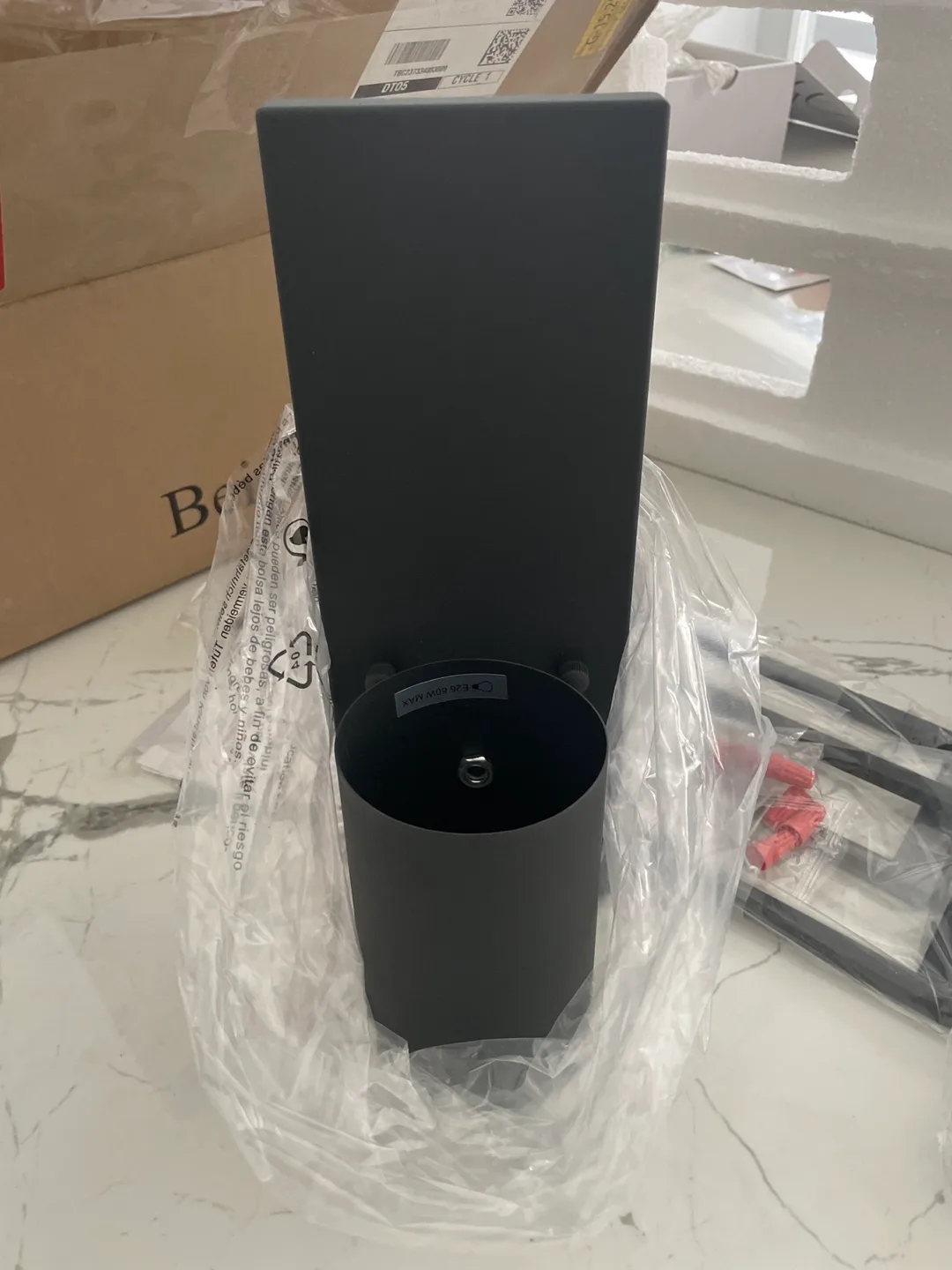 Beionxii One-Light Wall Sconce - Sand Textured Black (2 Pack) image indicator(4)